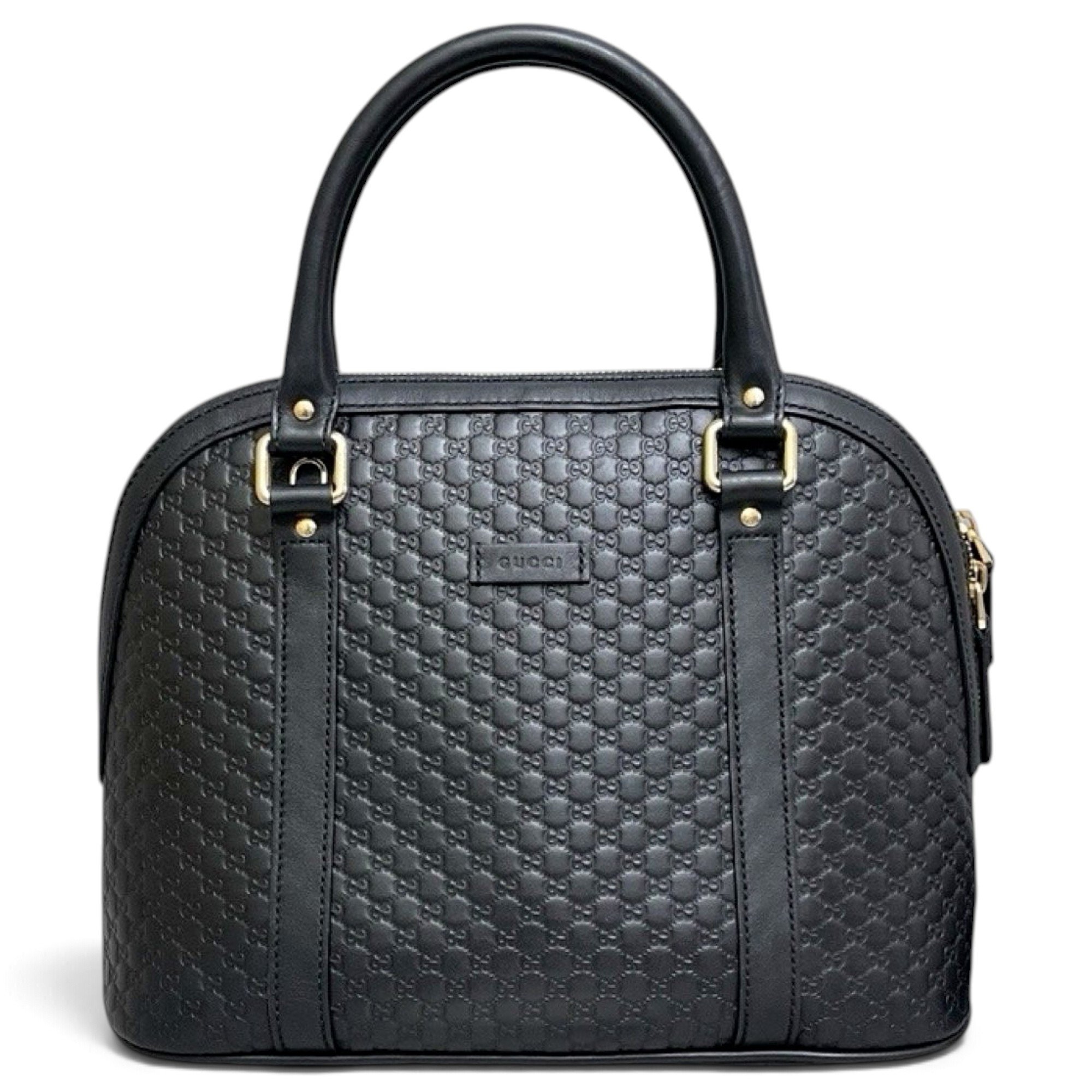 Dôme leather handbag