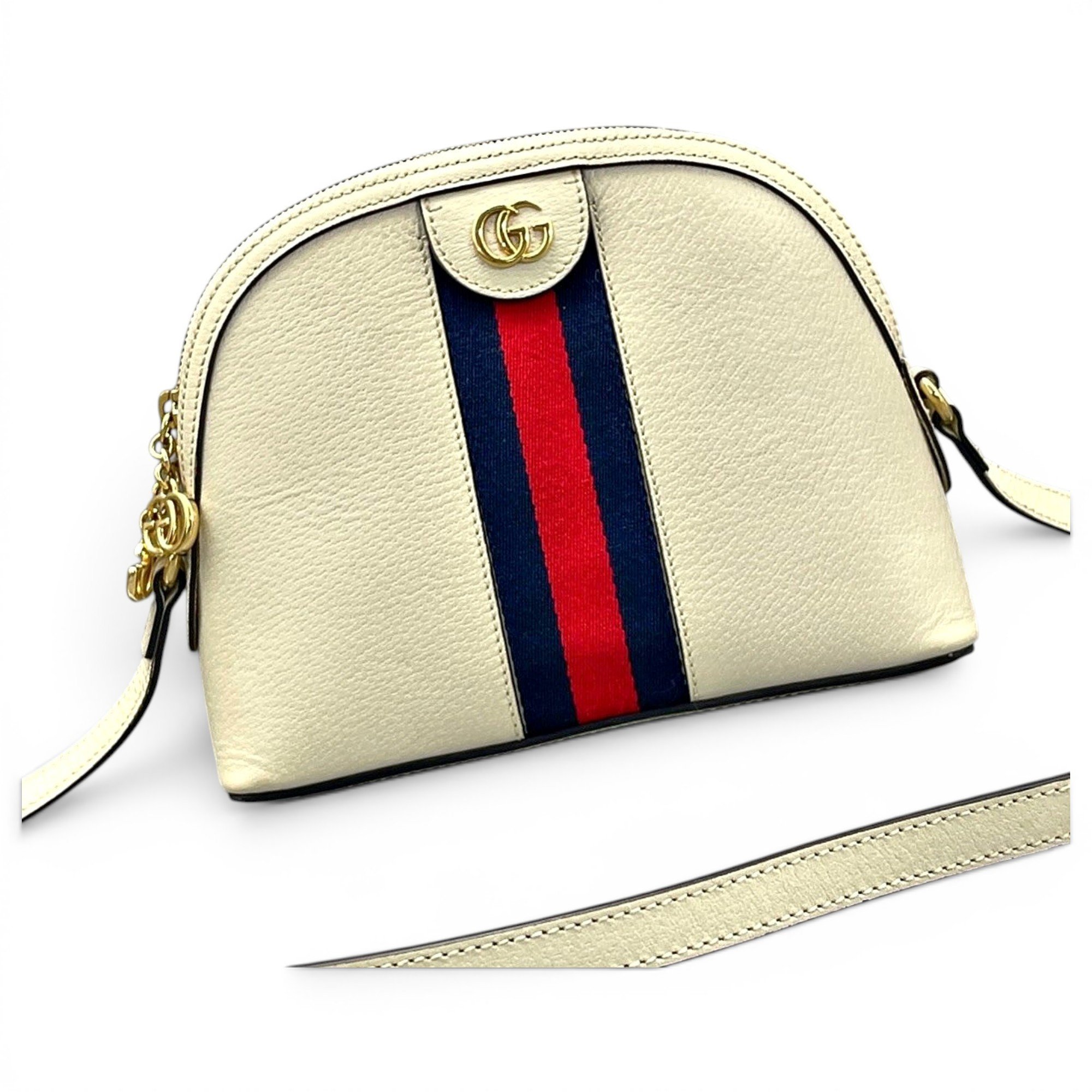 Ophidia Dome leather handbag