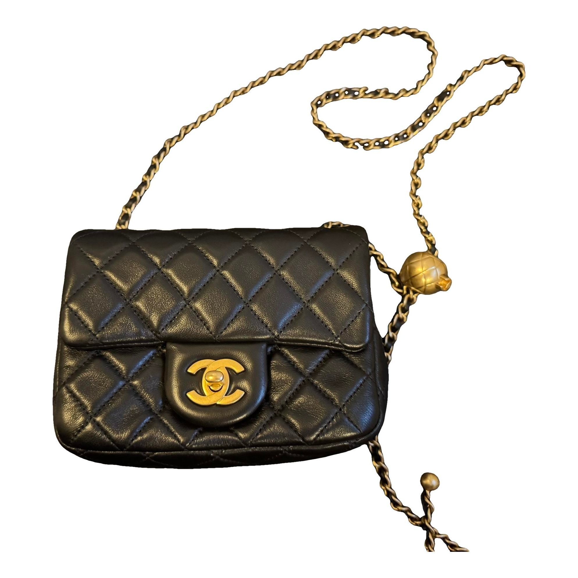 Chanel Pearl Bag leather crossbody bag