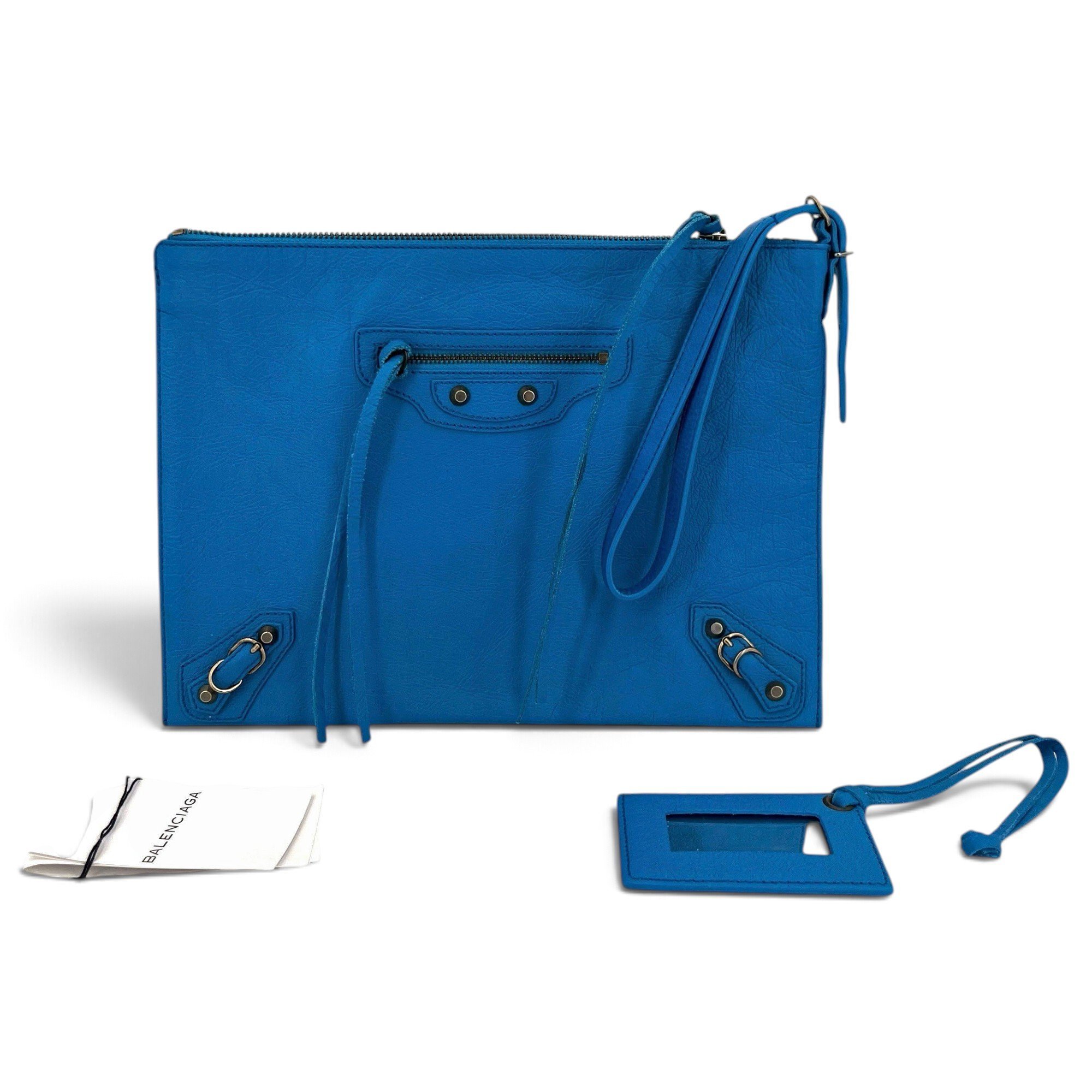 City leather handbag