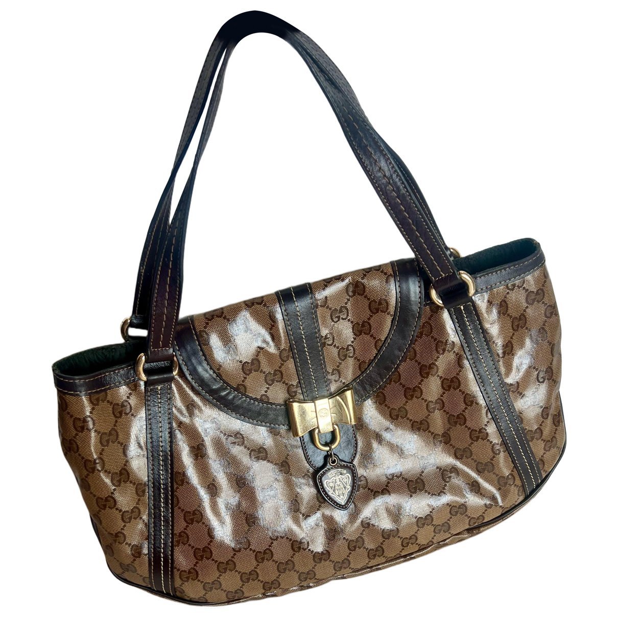 Patent leather handbag