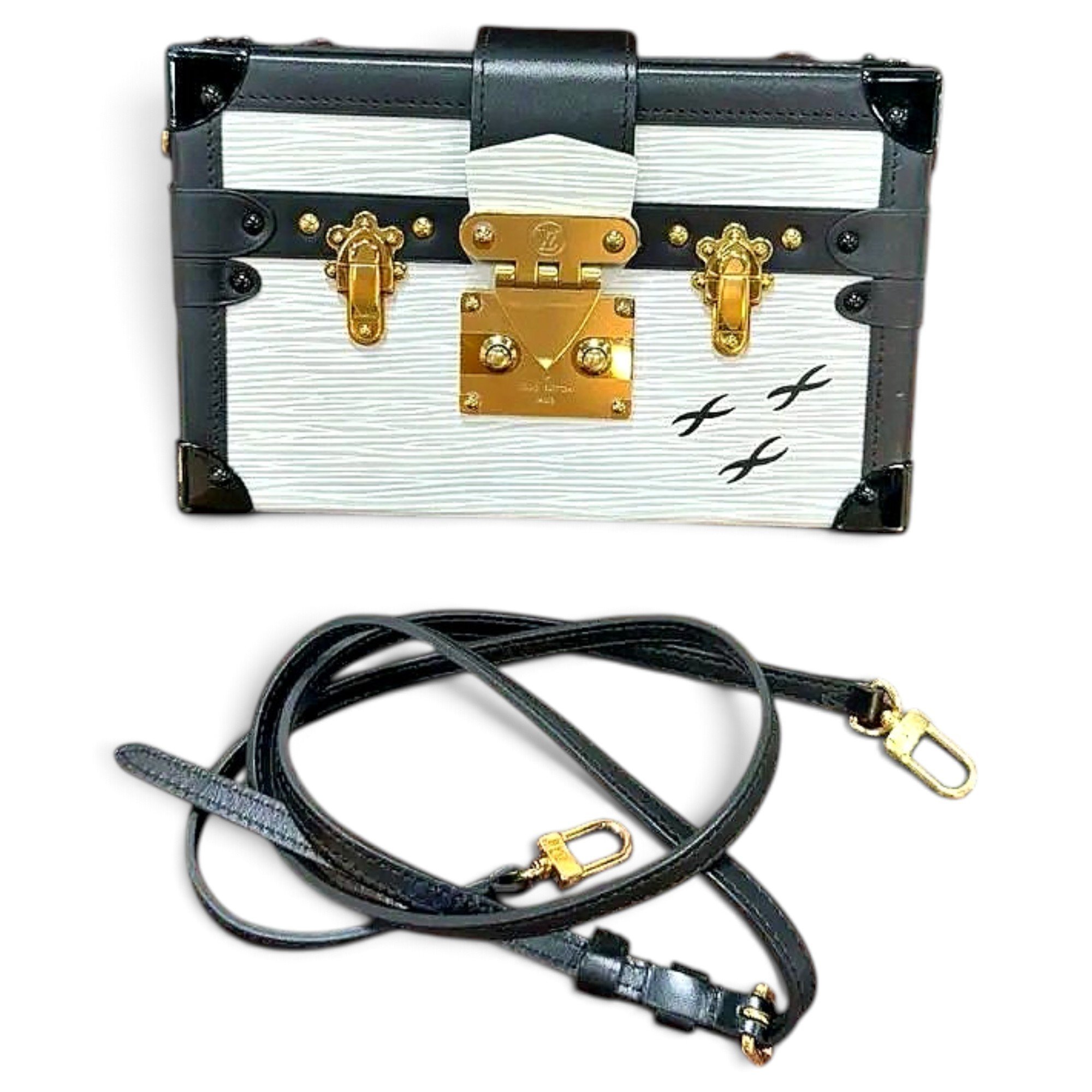Petite Malle leather crossbody bag