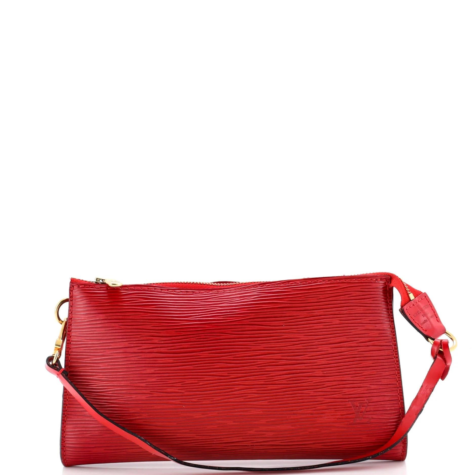 Leather clutch bag