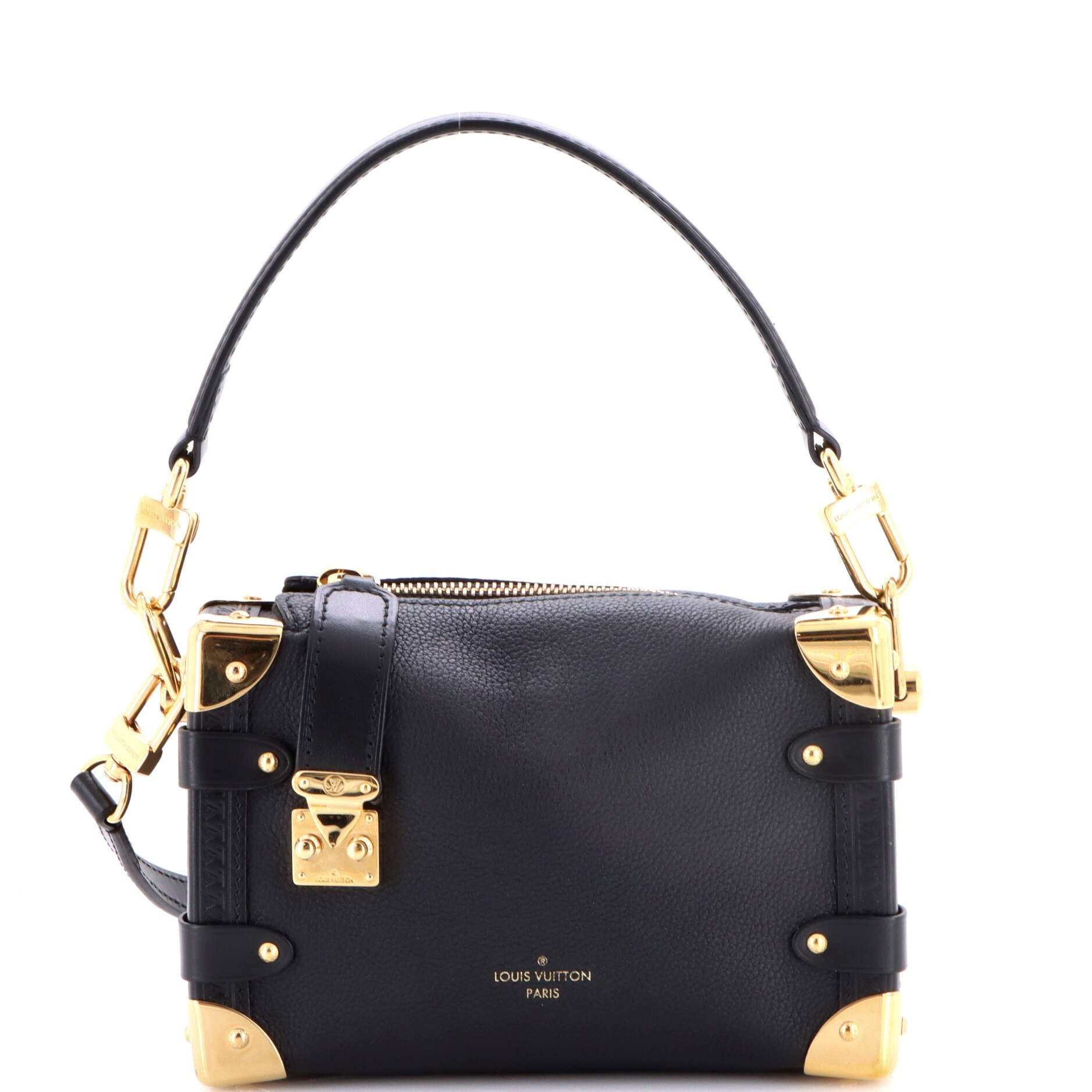 Side Trunk Handbag Taurillon Leather PM