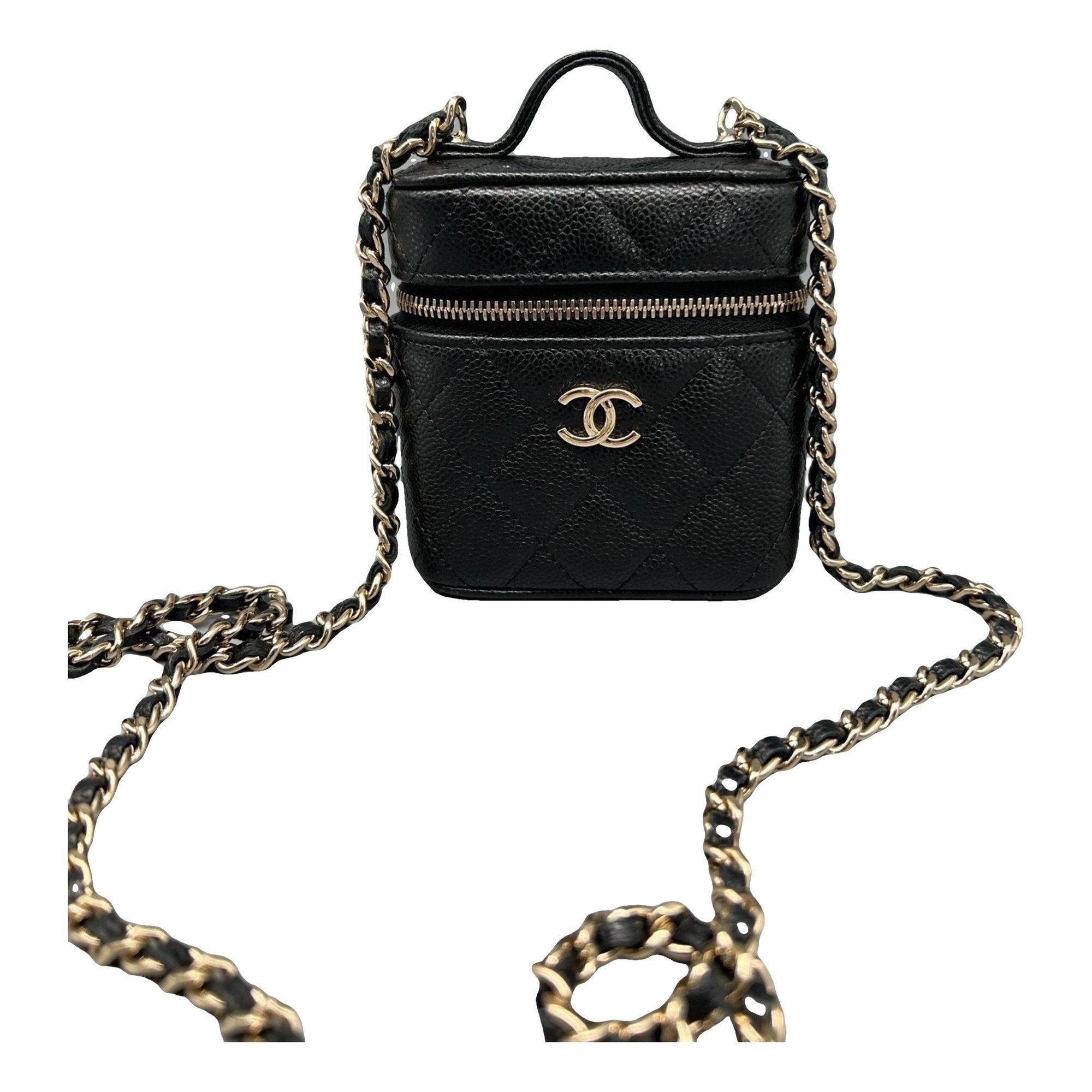 Trendy CC Vanity leather handbag