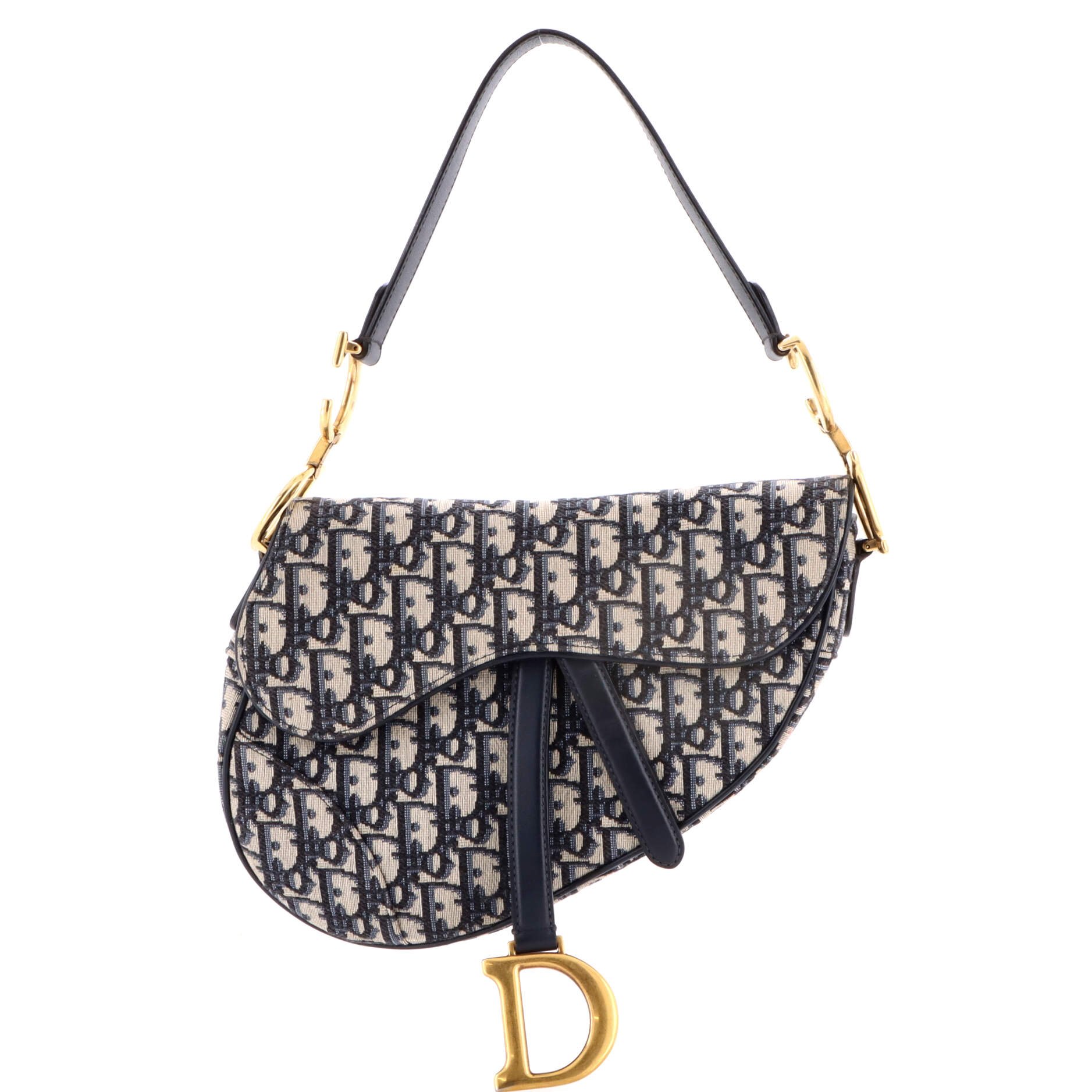 Dior Saddle Handbag Oblique Canvas Medium
