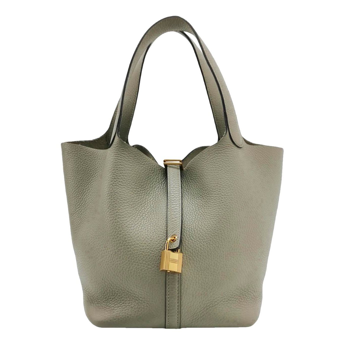 Picotin leather tote