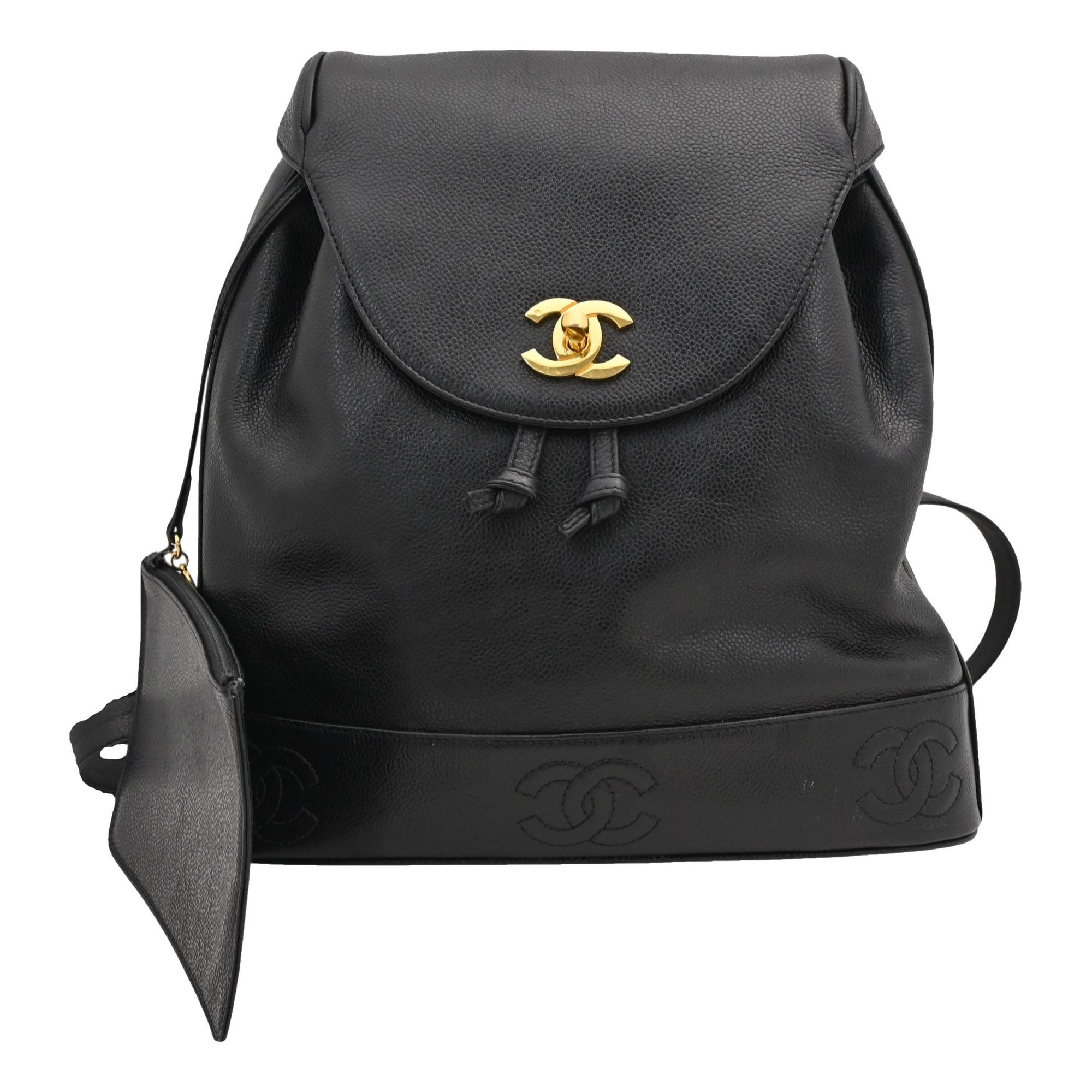Leather backpack