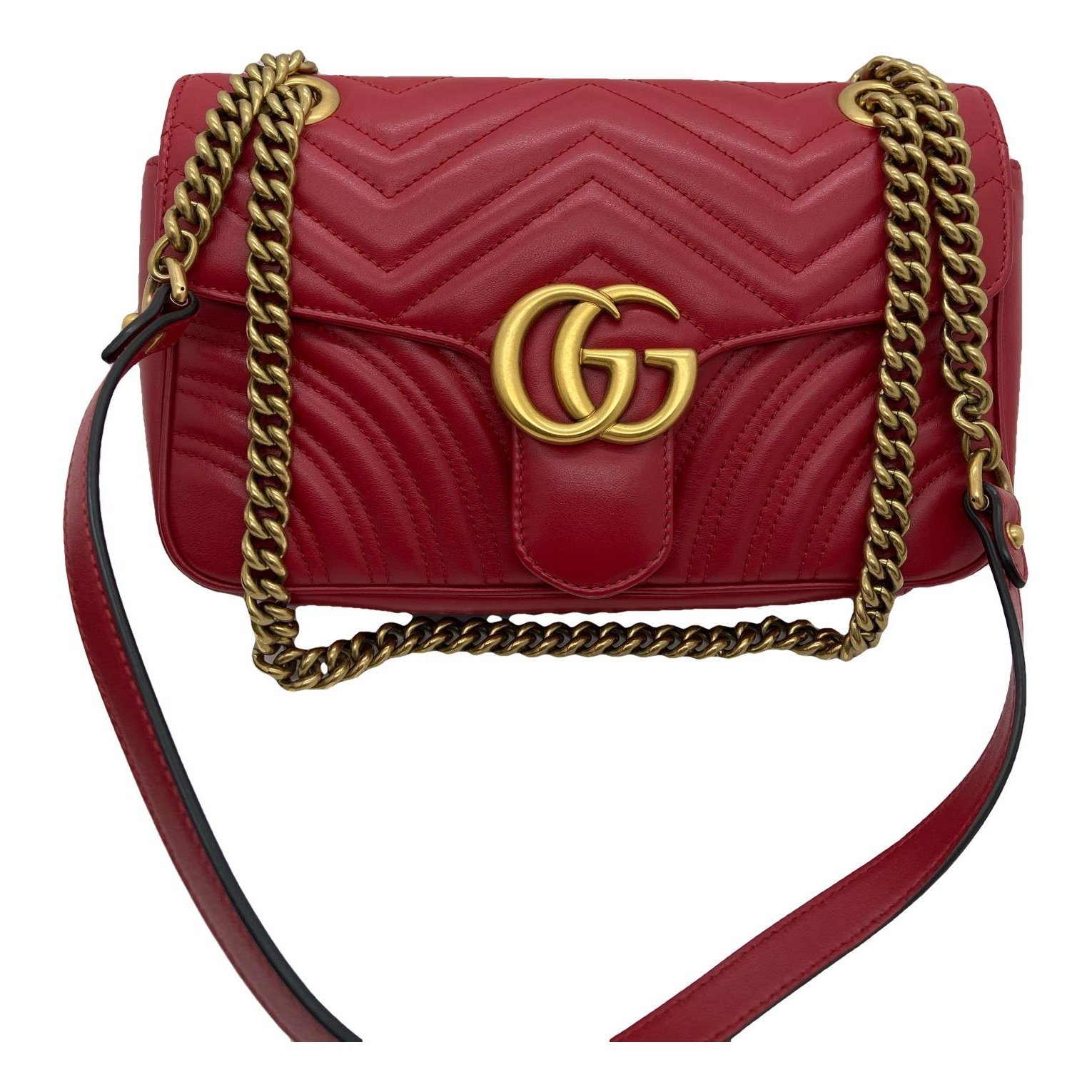 GG Marmont Flap leather handbag