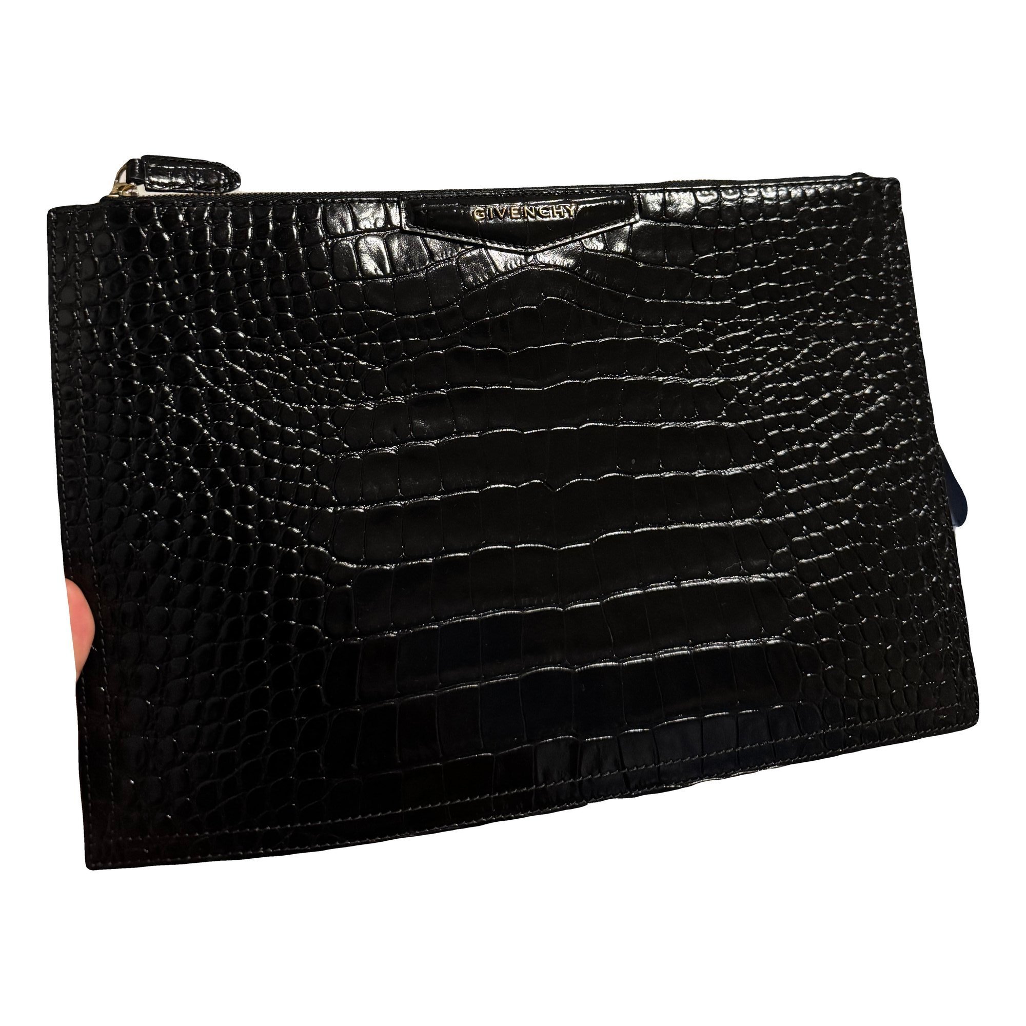 Antigona leather clutch bag
