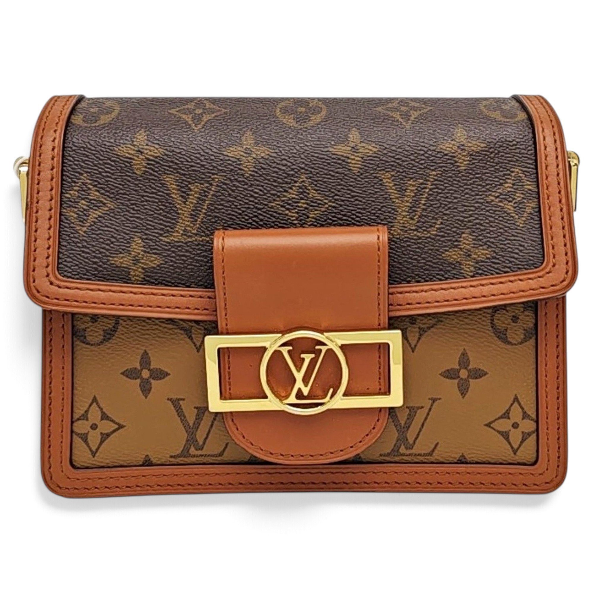 Dauphine leather handbag