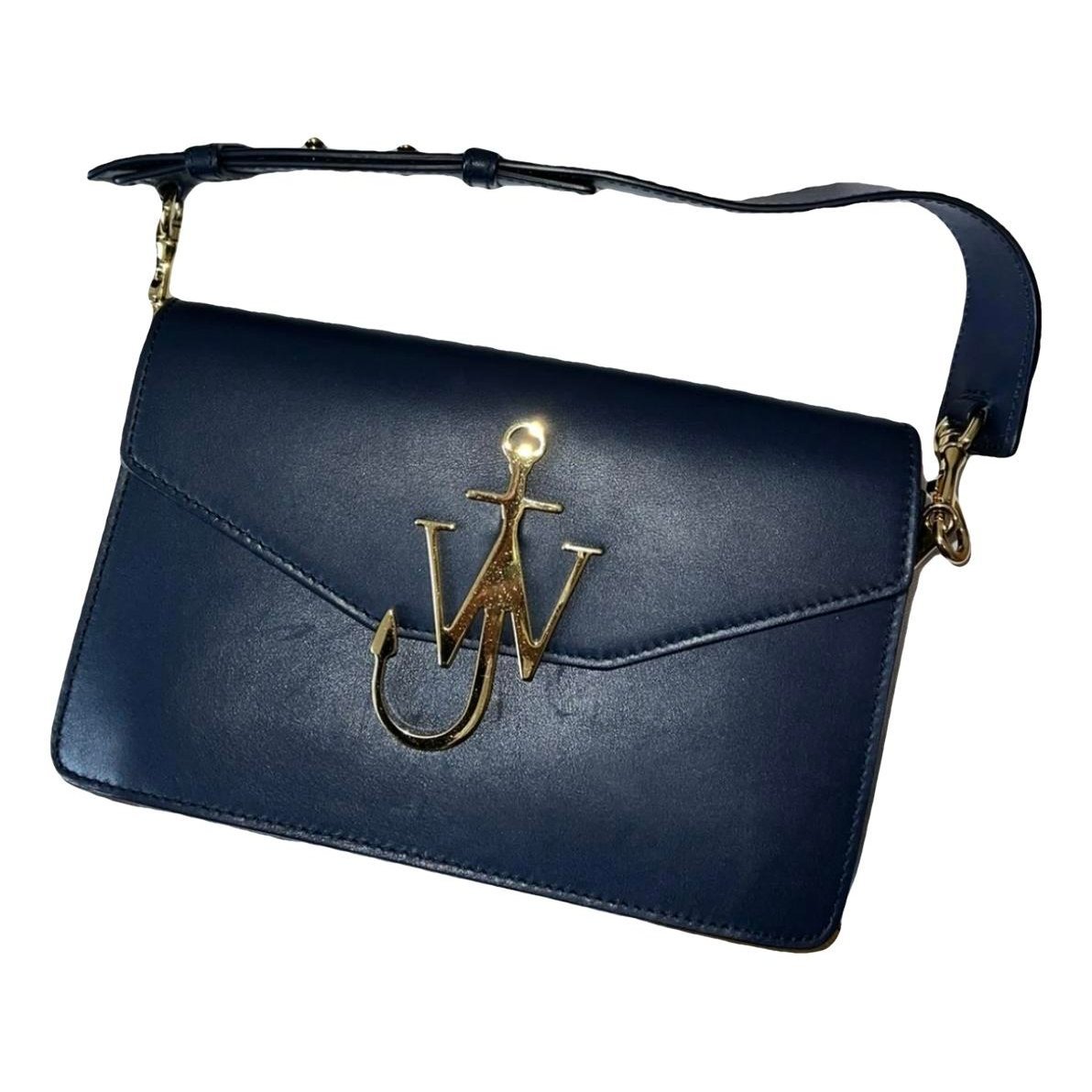 Logo leather handbag