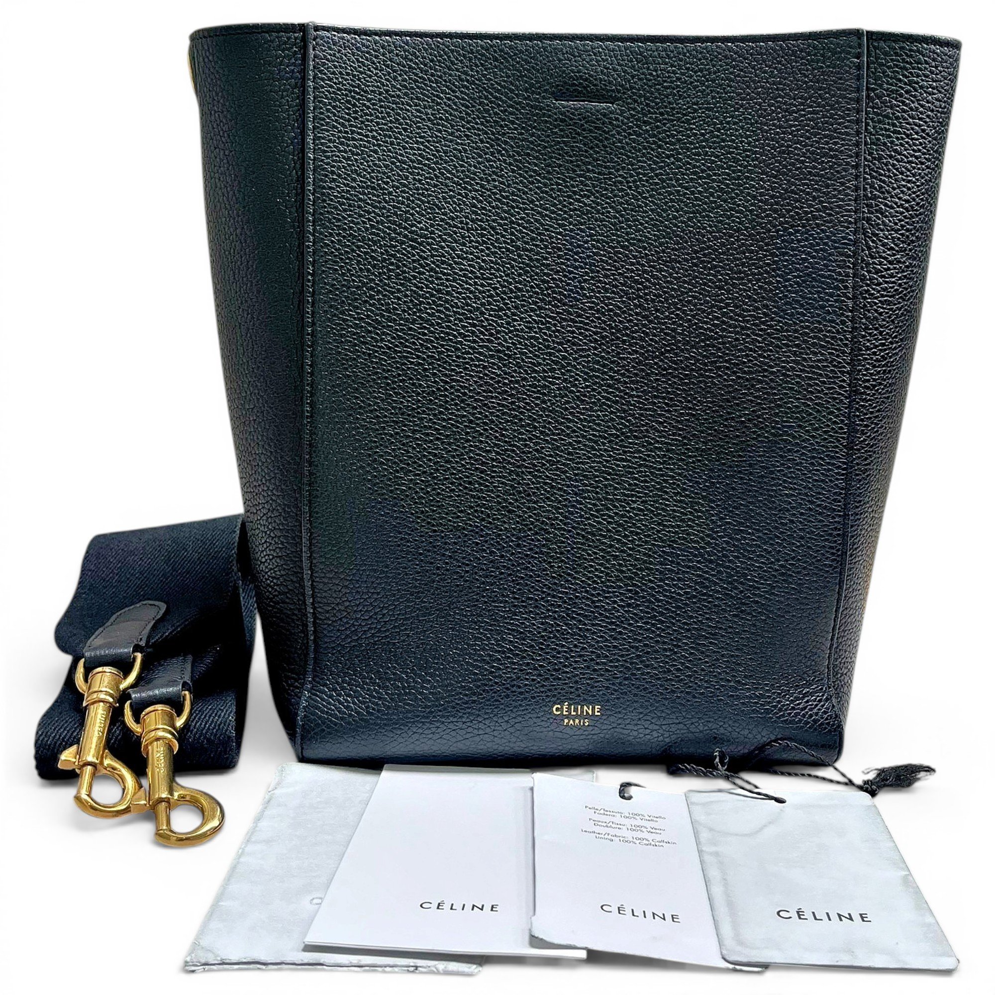 Seau Sangle leather handbag