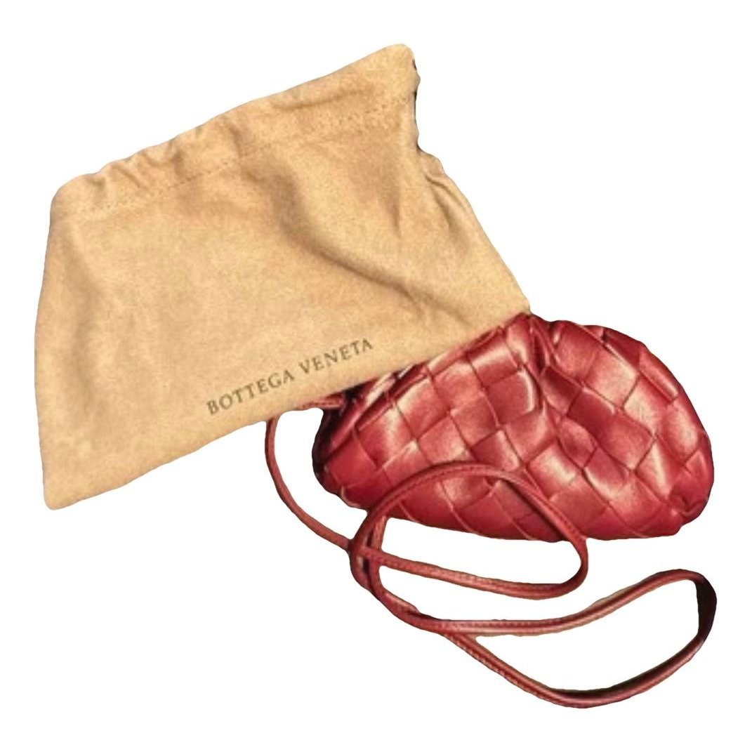 Pouch leather clutch bag