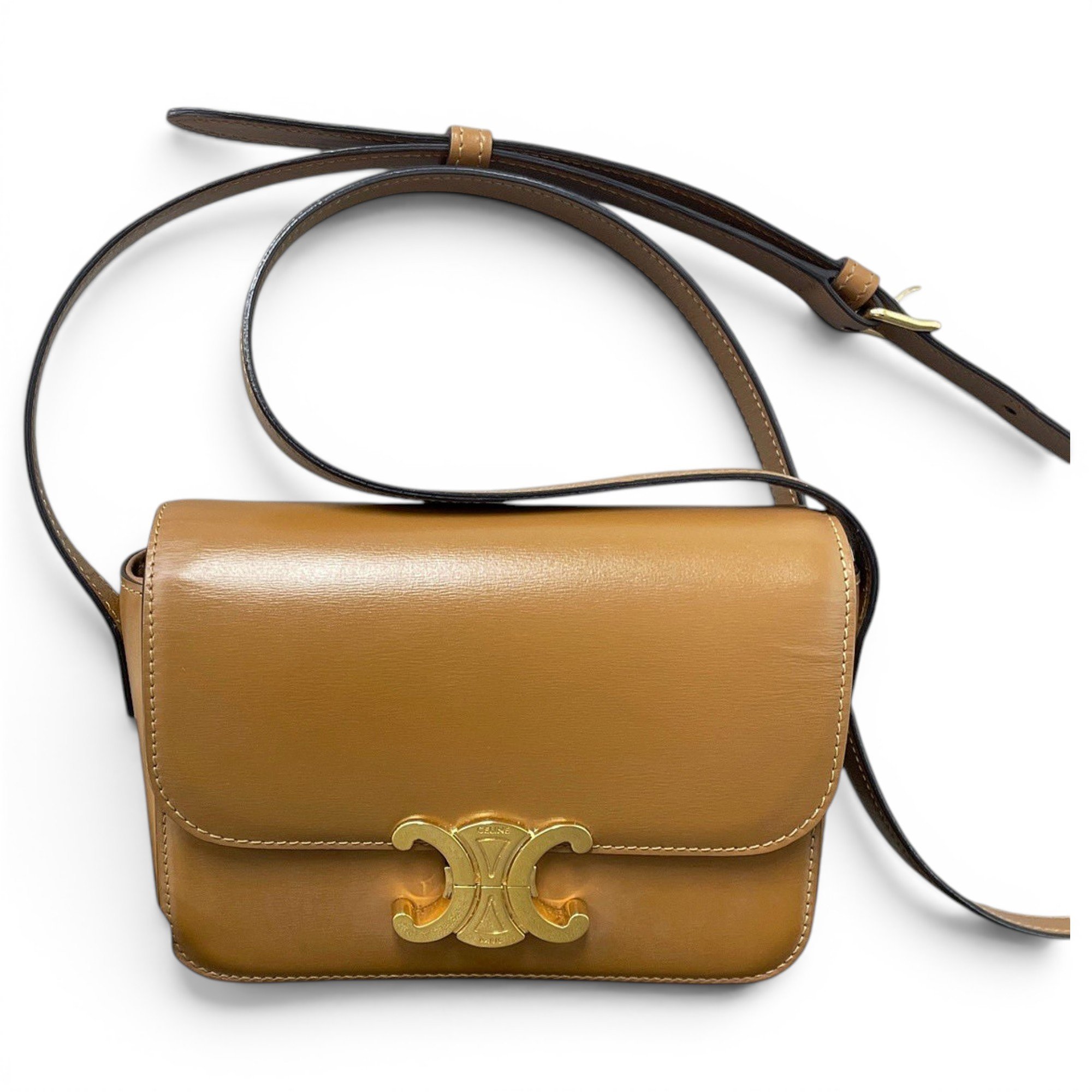 Triomphe leather handbag