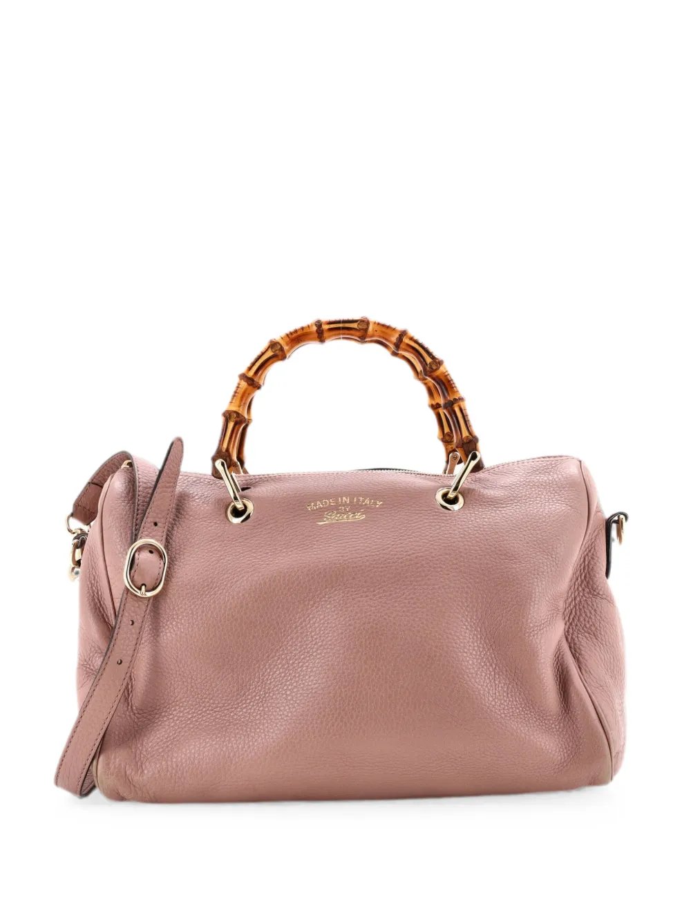 Bamboo Shopper Boston Bag Leather Medium satchel