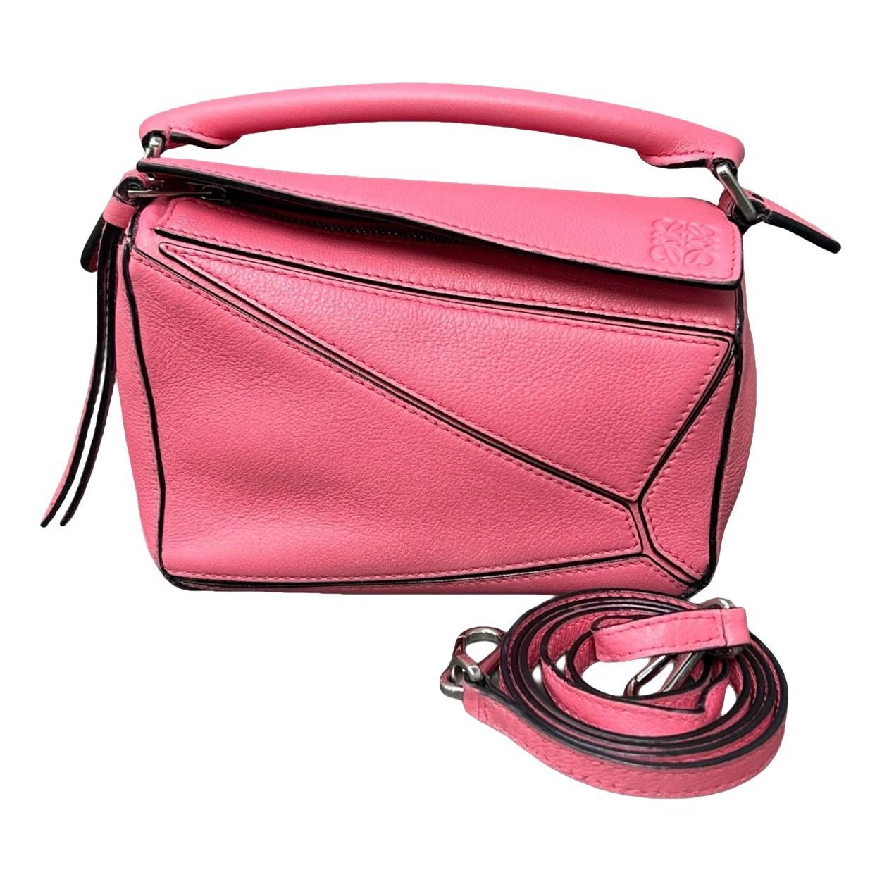 Puzzle leather crossbody bag