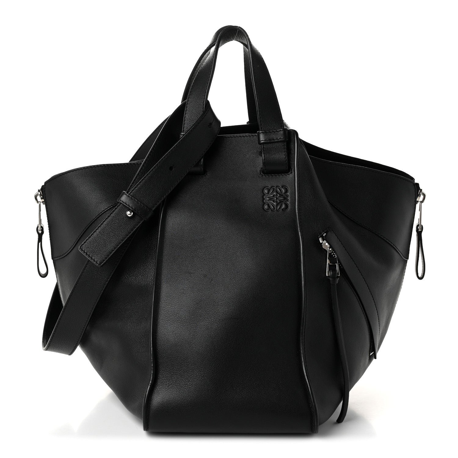 Loewe Calfskin Medium Hammock Shoulder Bag Black