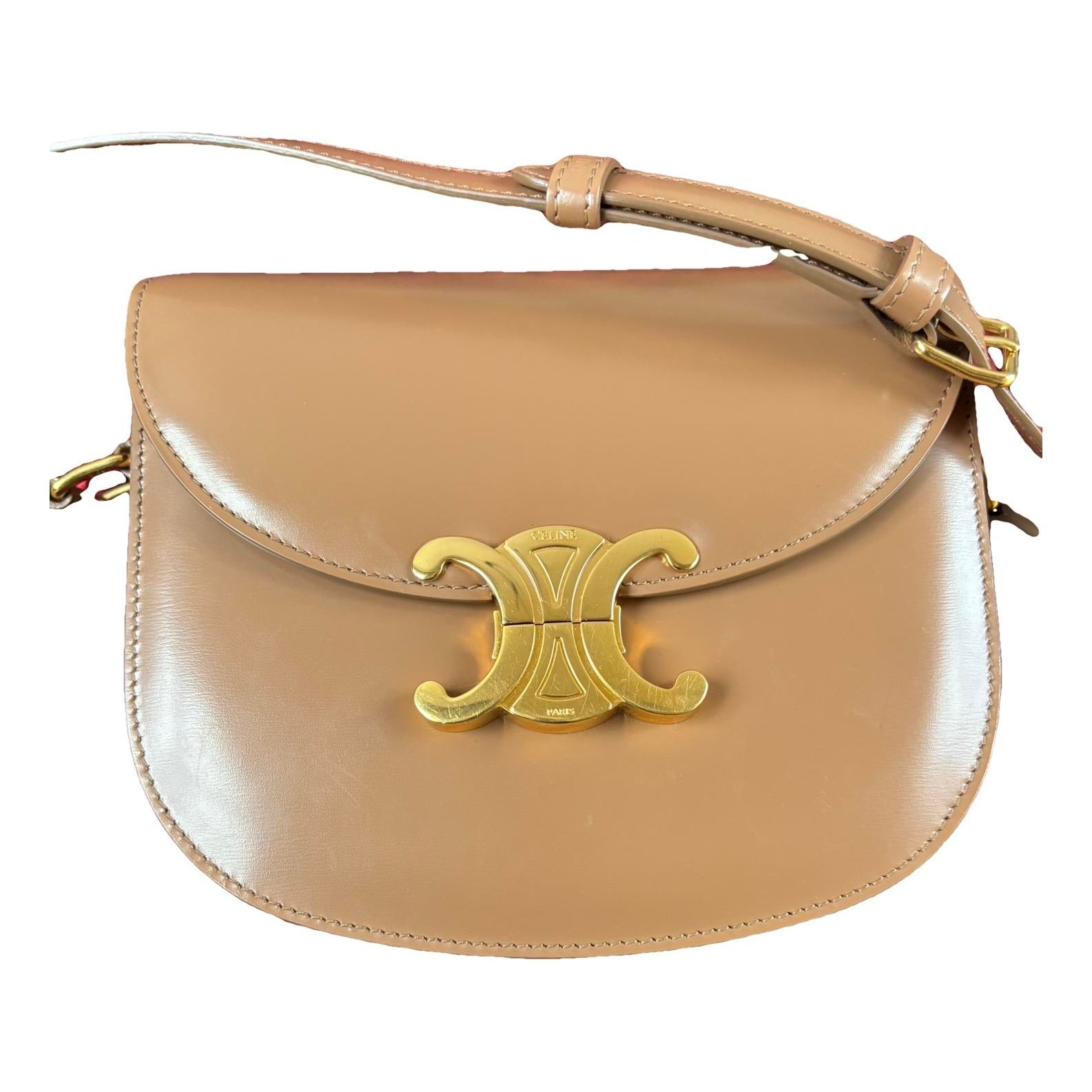 Triomphe leather handbag
