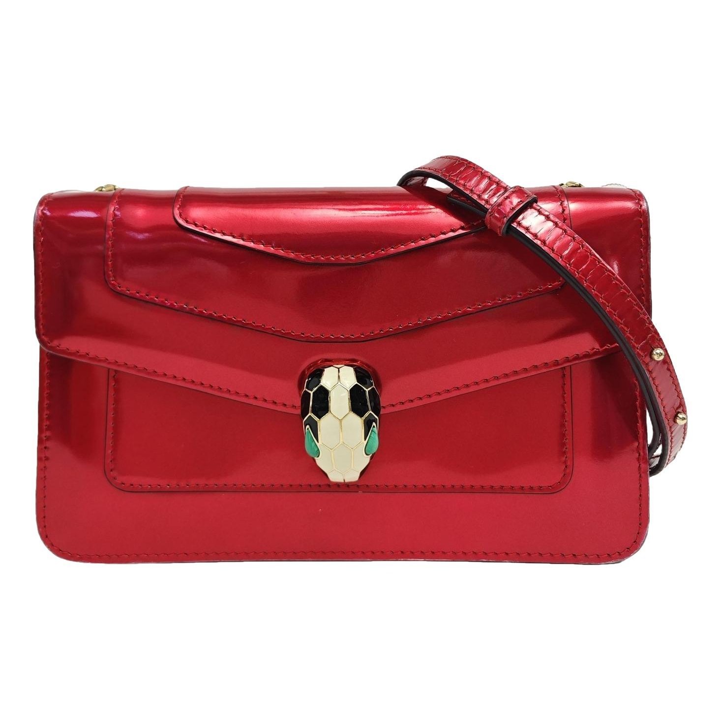 Patent leather handbag