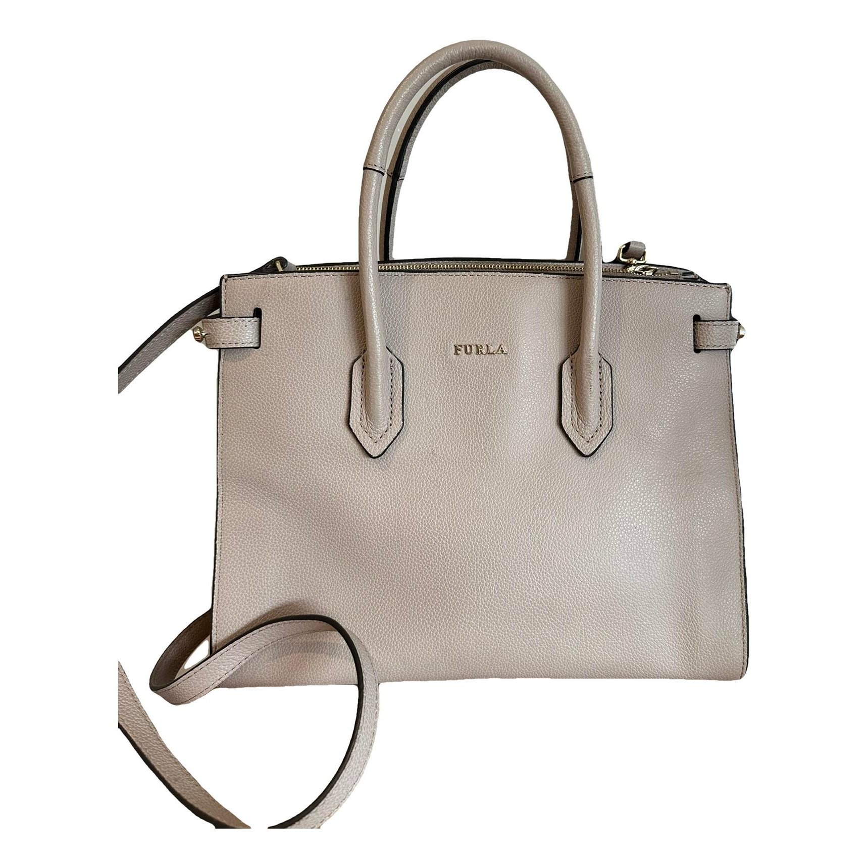 Leather tote