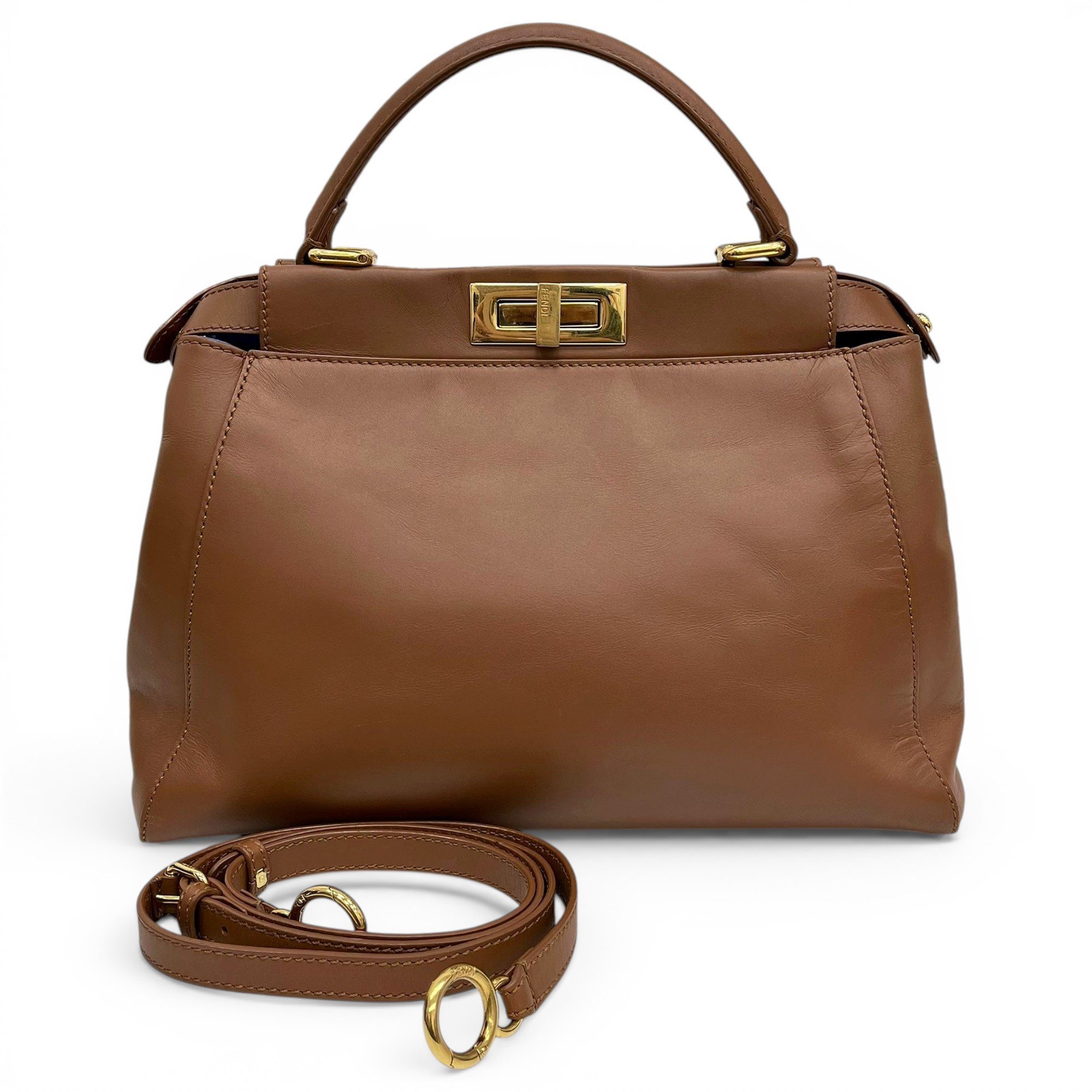 Peekaboo leather handbag