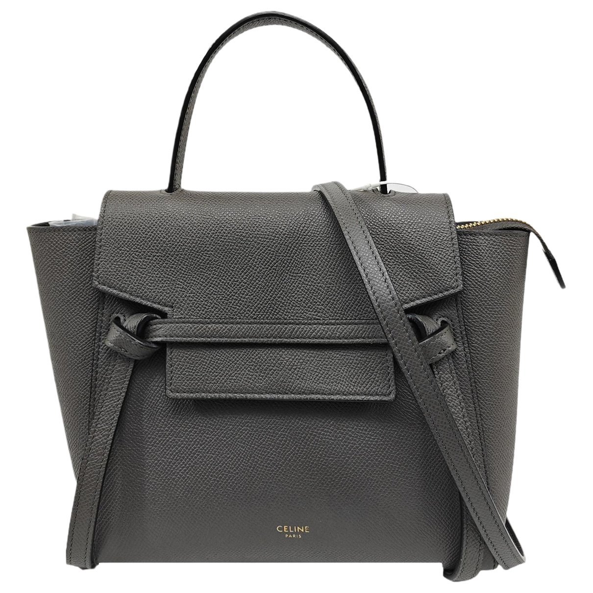 Belt leather handbag