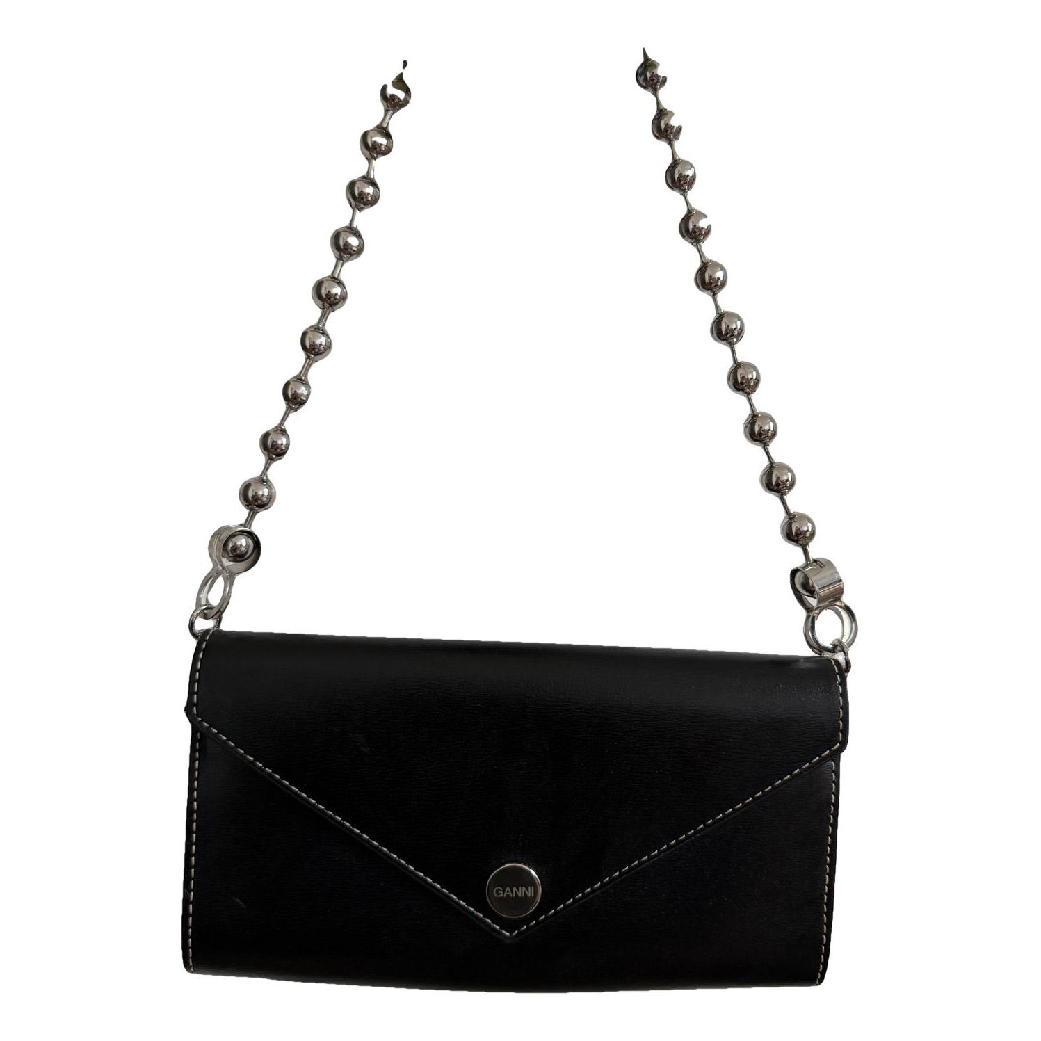 Leather clutch bag