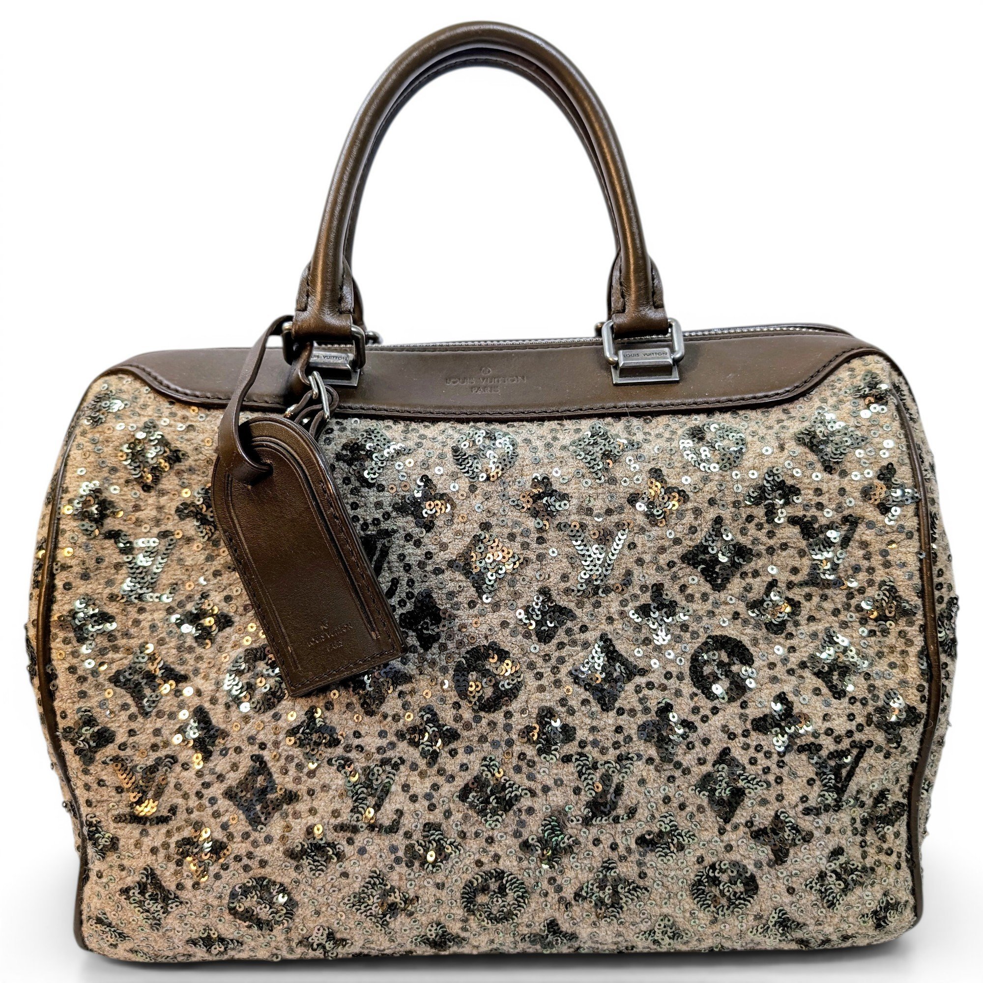 Speedy leather bowling bag
