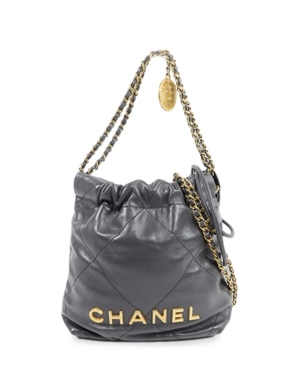 22 Mini logo bucket bag