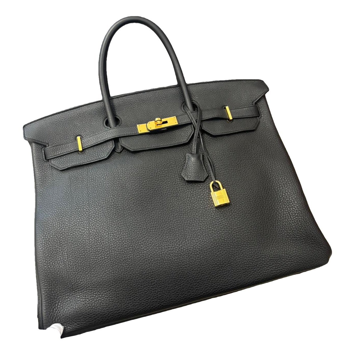 Hermes Birkin 40 Handbag Black Togo Leather