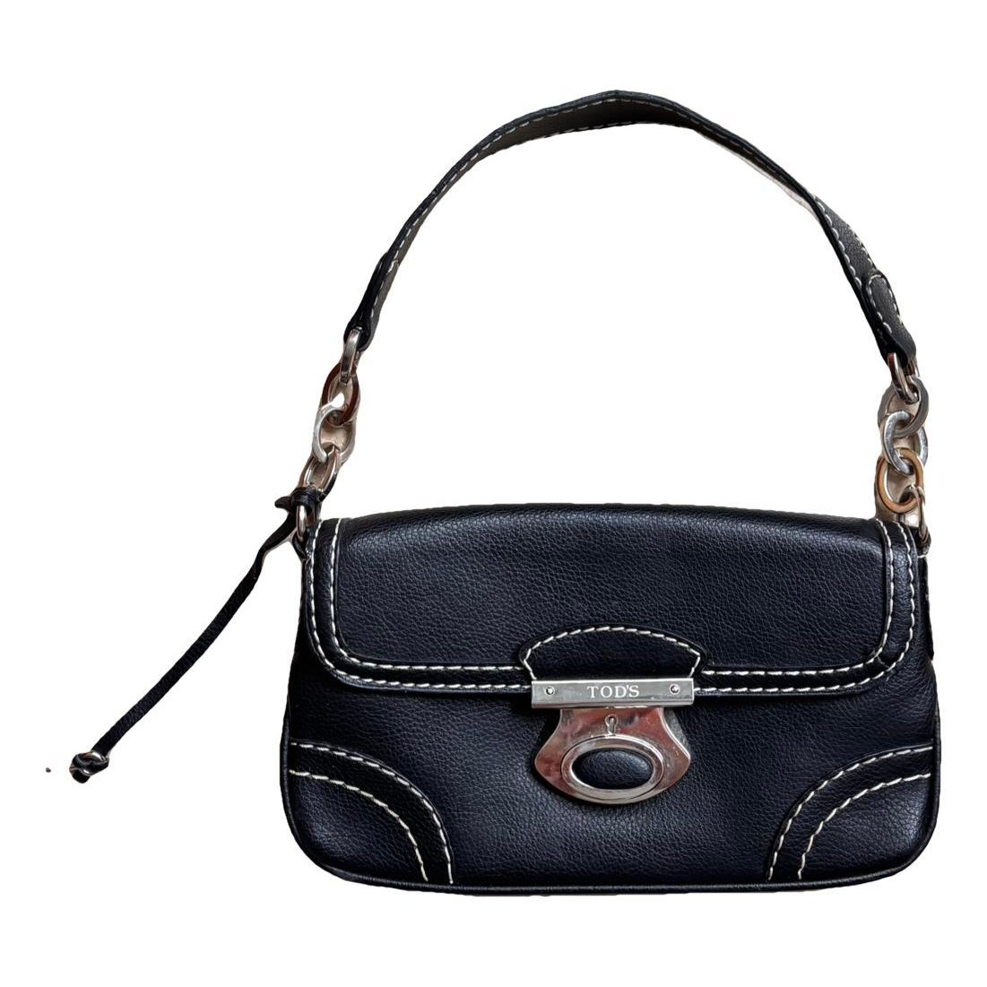 Wave leather handbag