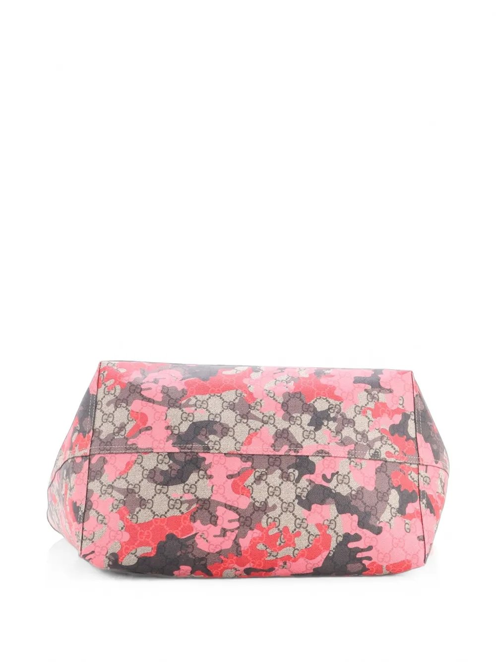GG Open GG Camouflage Coated Canvas Large tote bag
