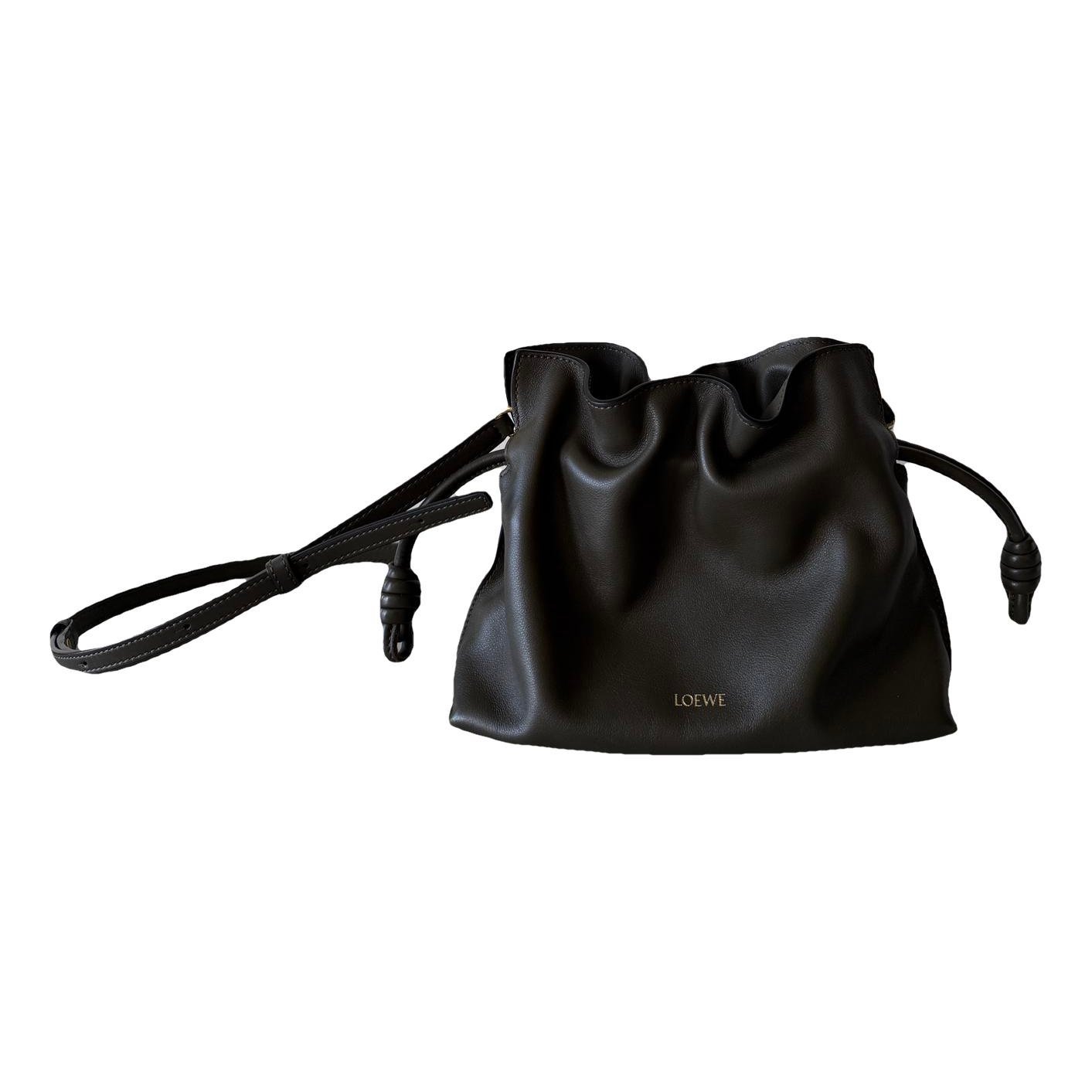 Leather clutch bag
