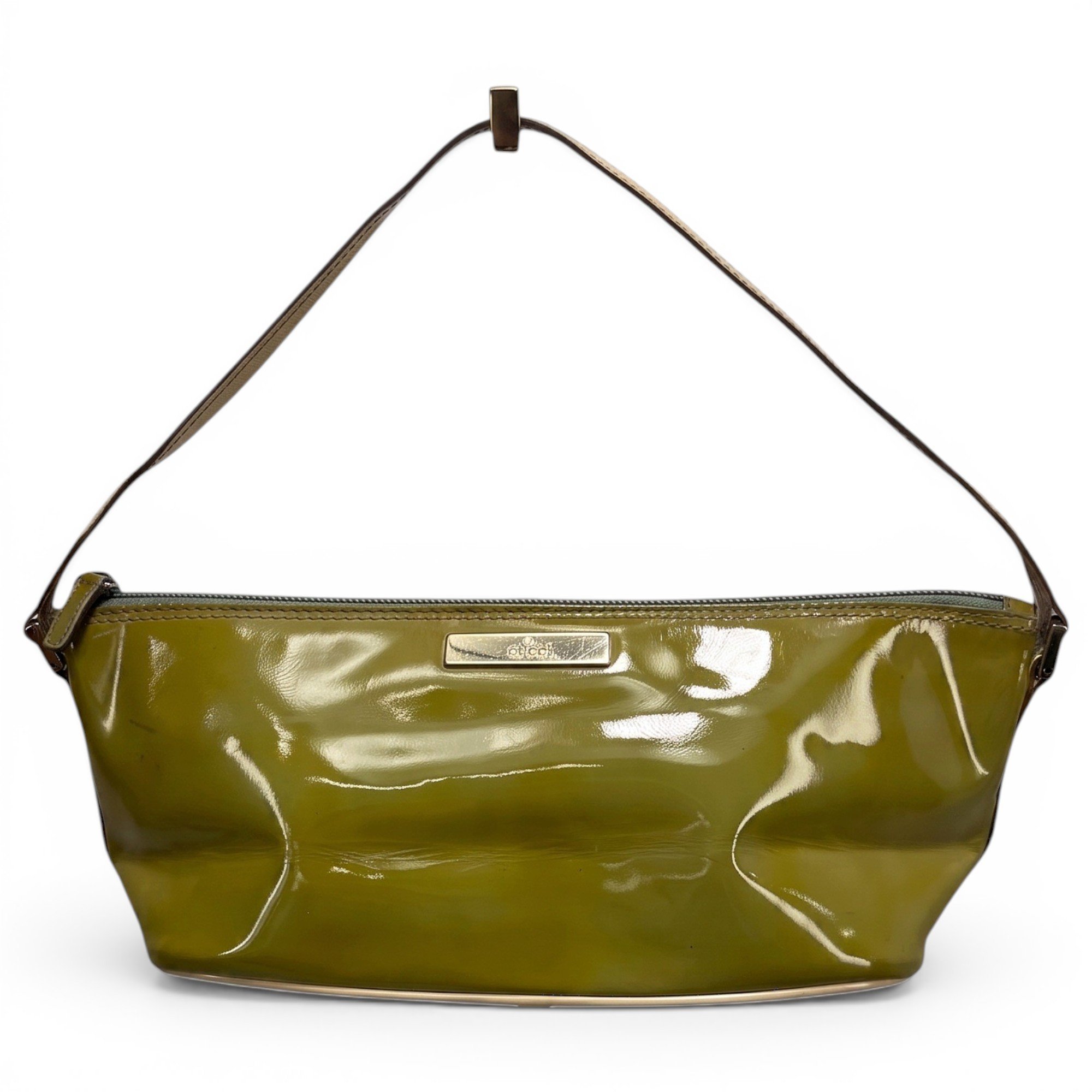 Patent leather handbag
