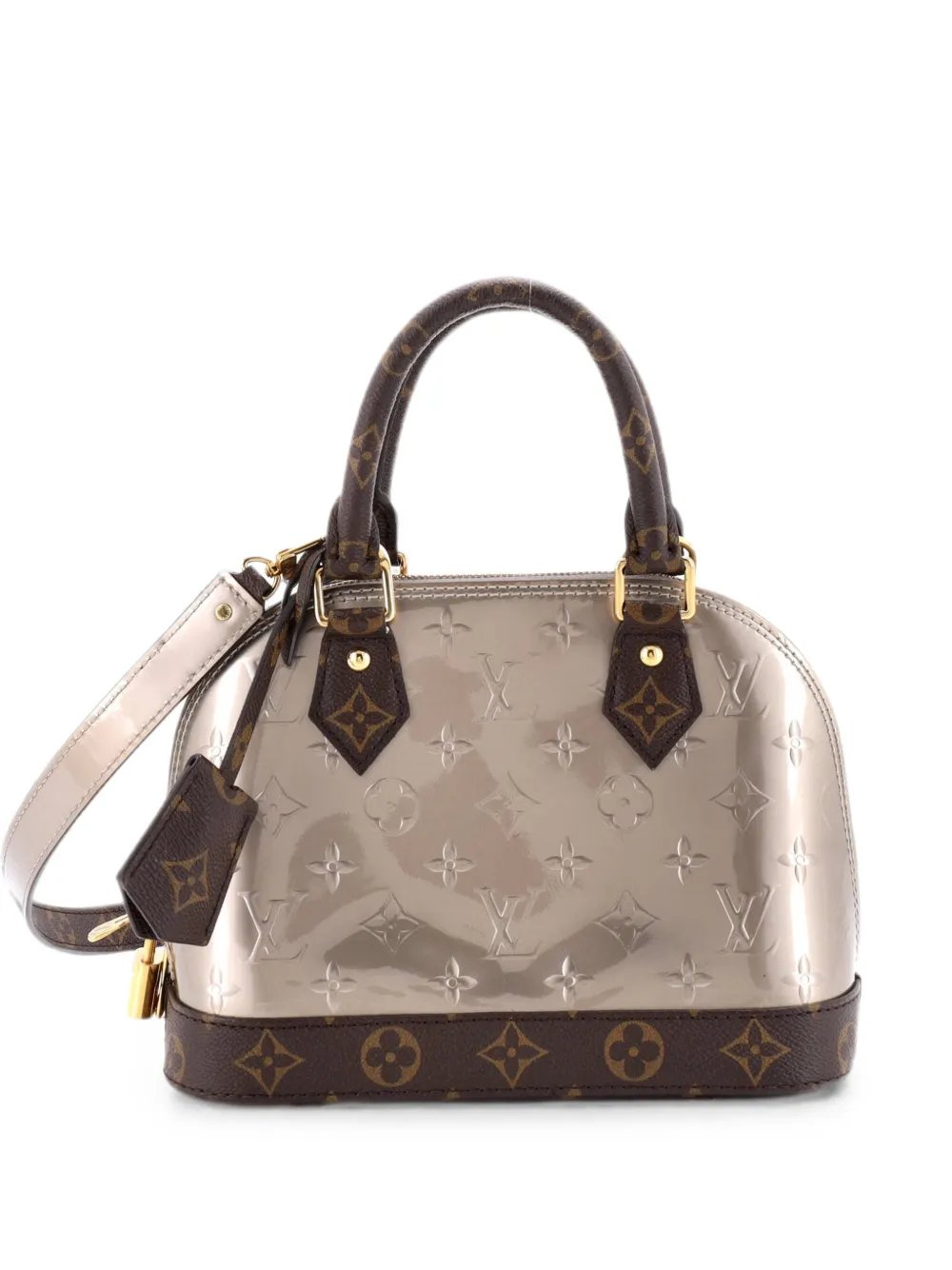 Louis Vuitton Alma Handbag Monogram Vernis with Monogram Canvas and Epi Leather BB crossbody bag