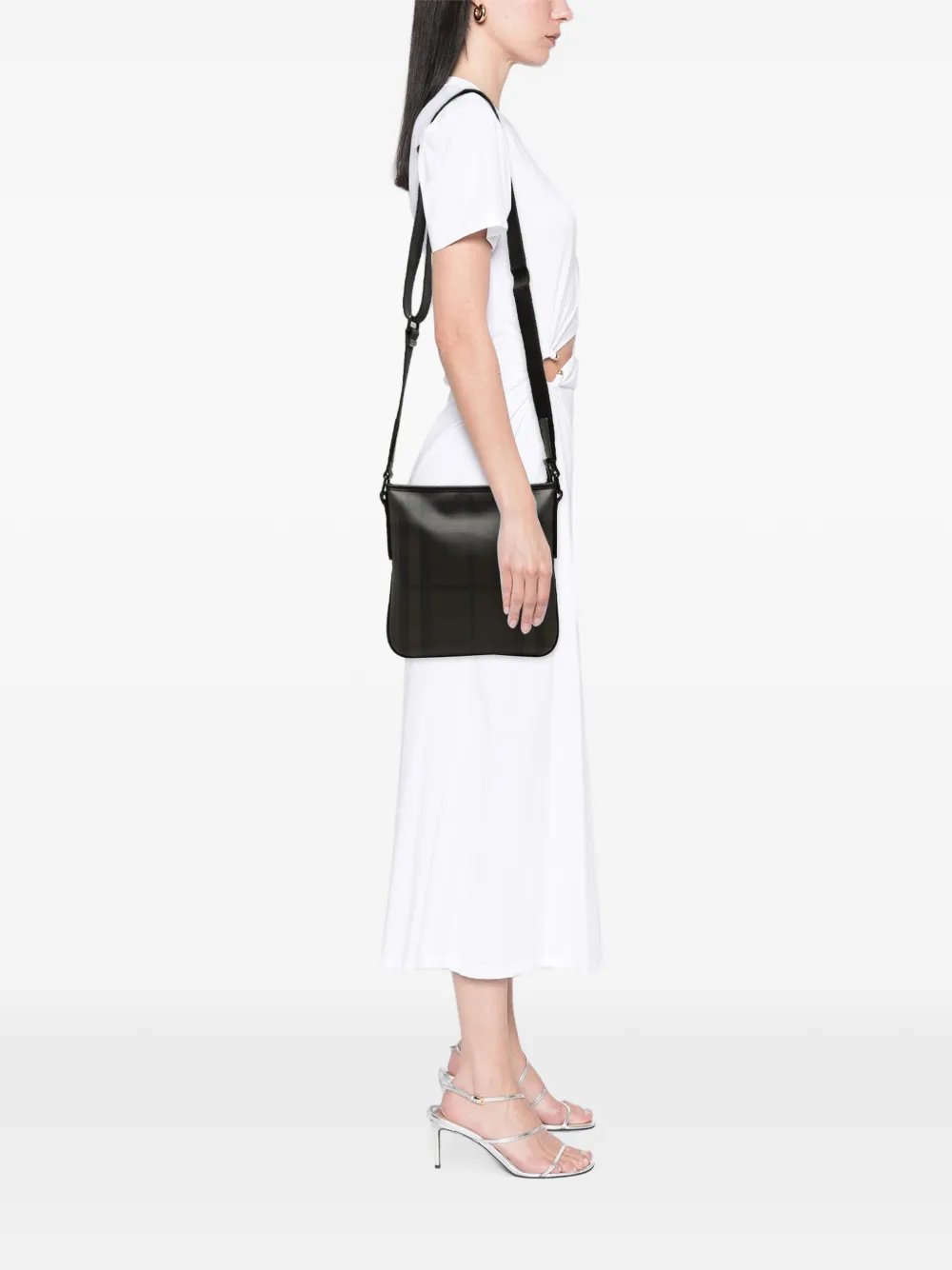 2000-2017 Smoke Check Coated Canvas Beckley crossbody bag
