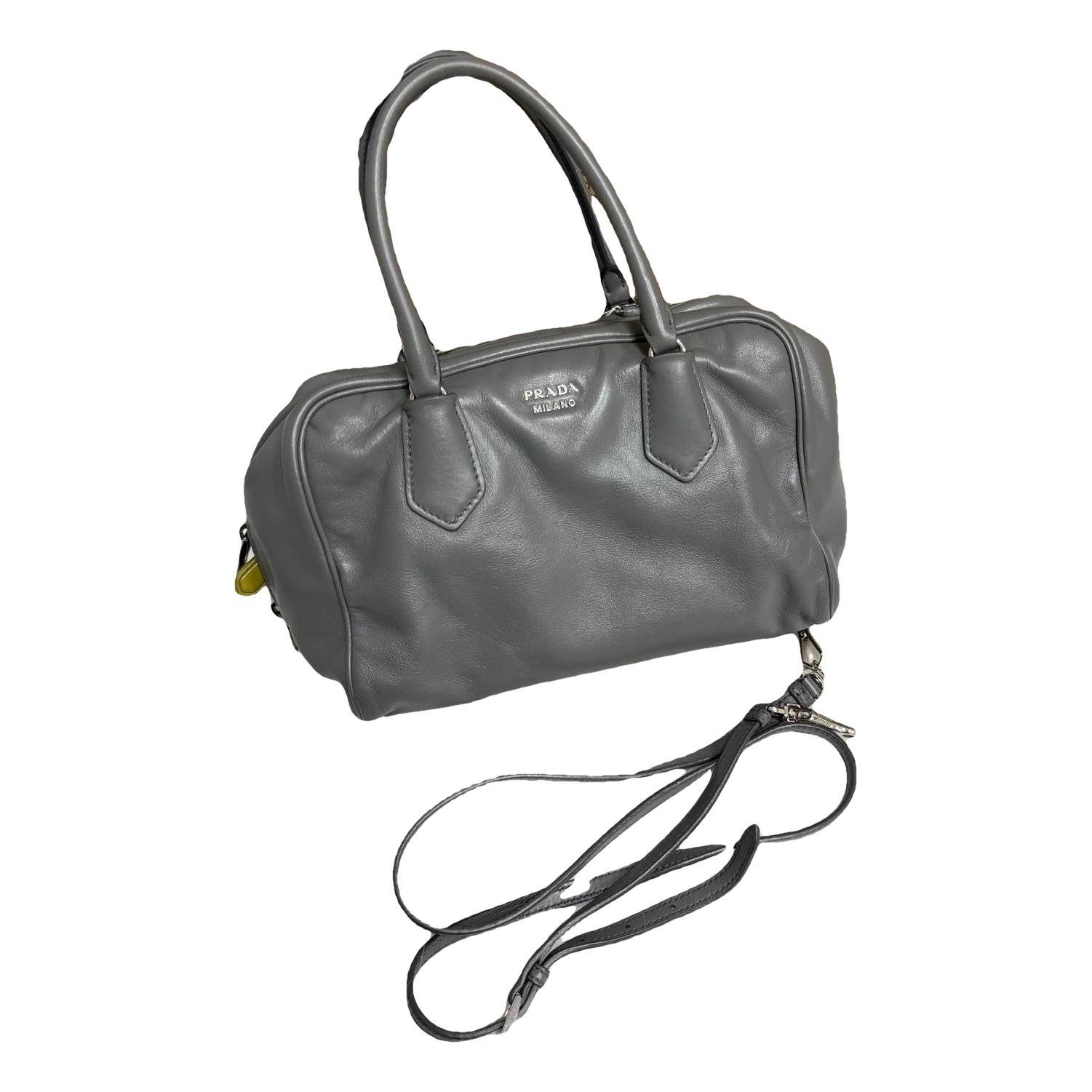 Leather bowling bag