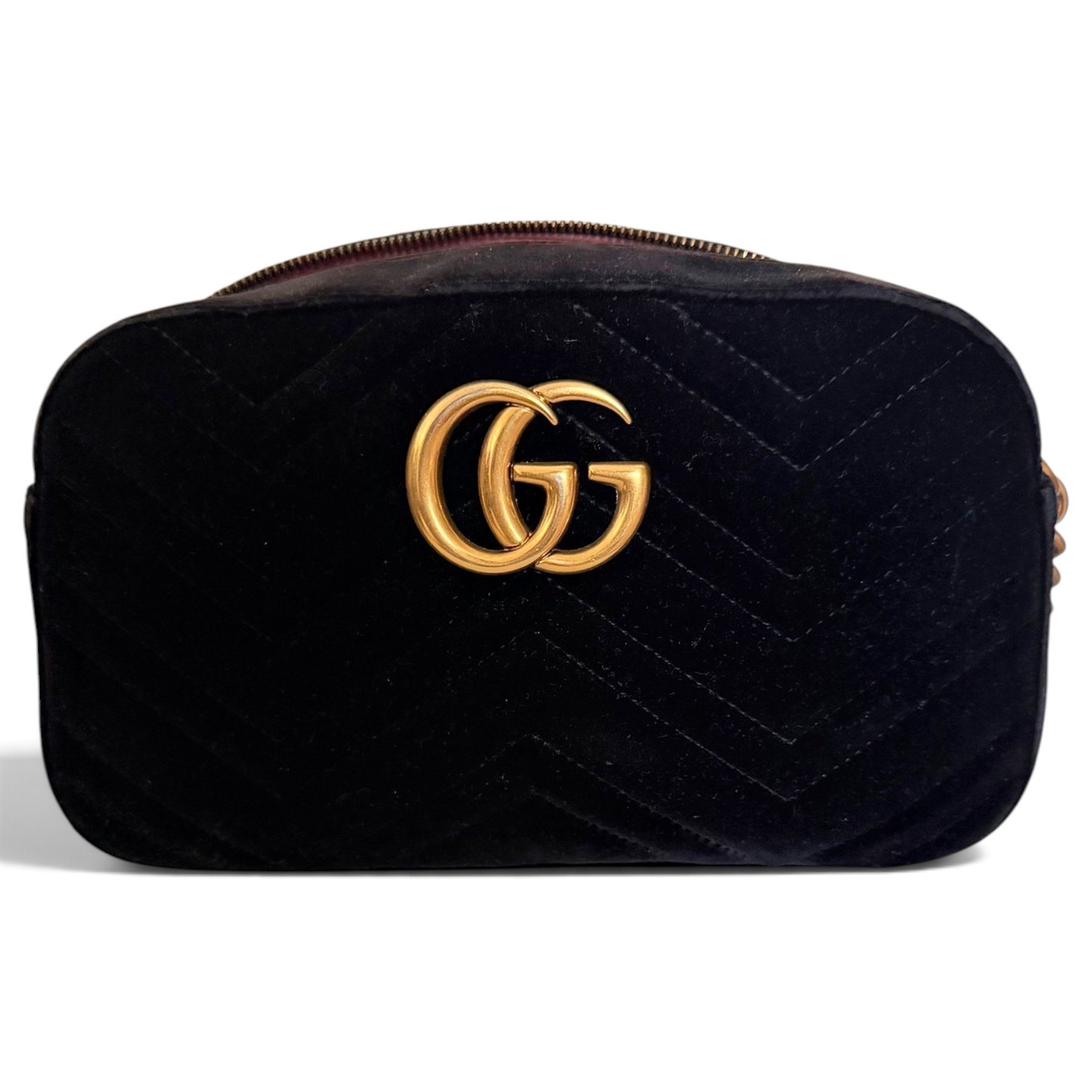GG Marmont velvet crossbody bag