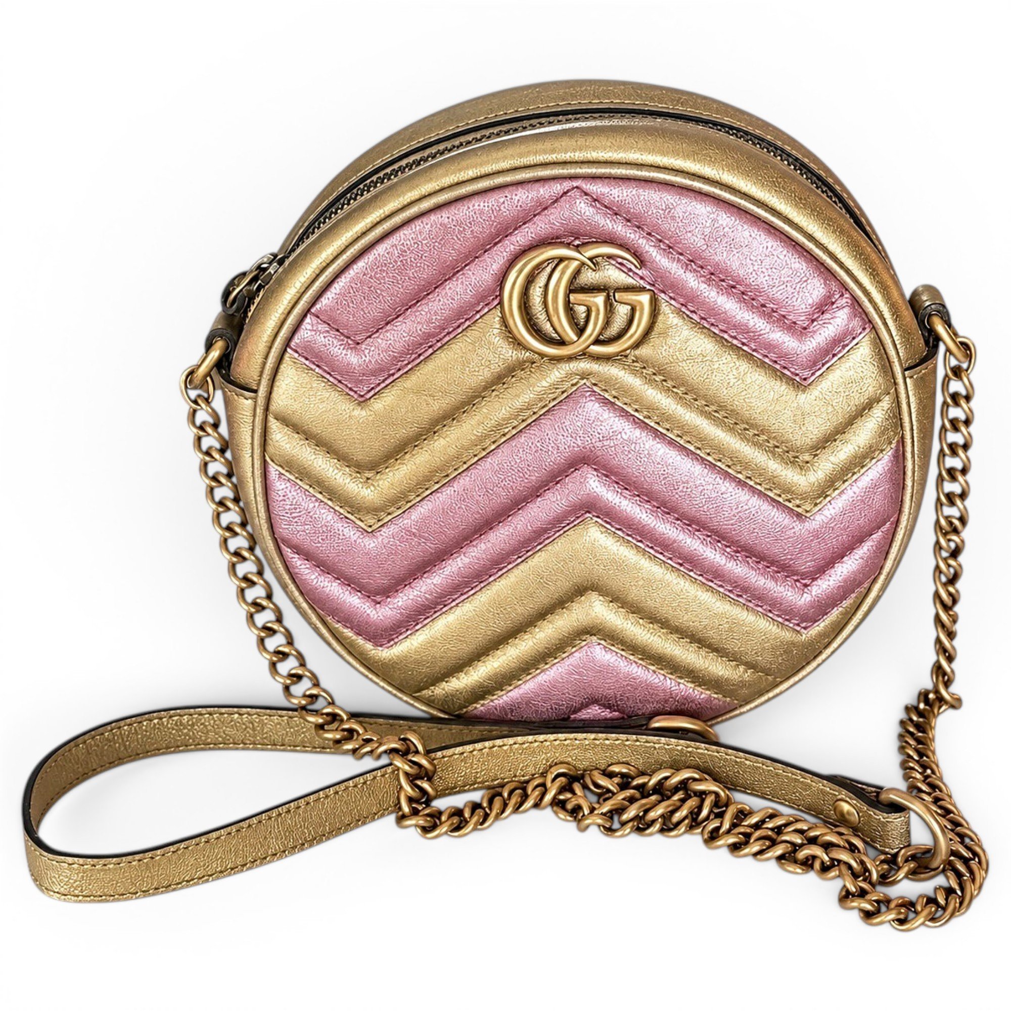 GG Marmont Circle leather crossbody bag
