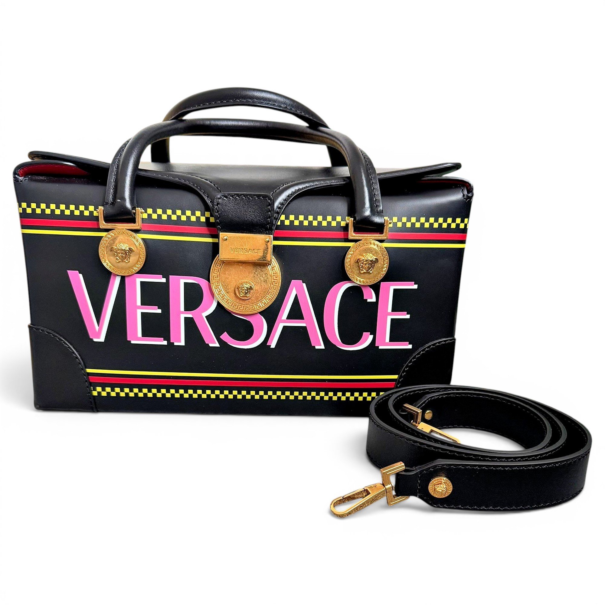 La Medusa leather handbag