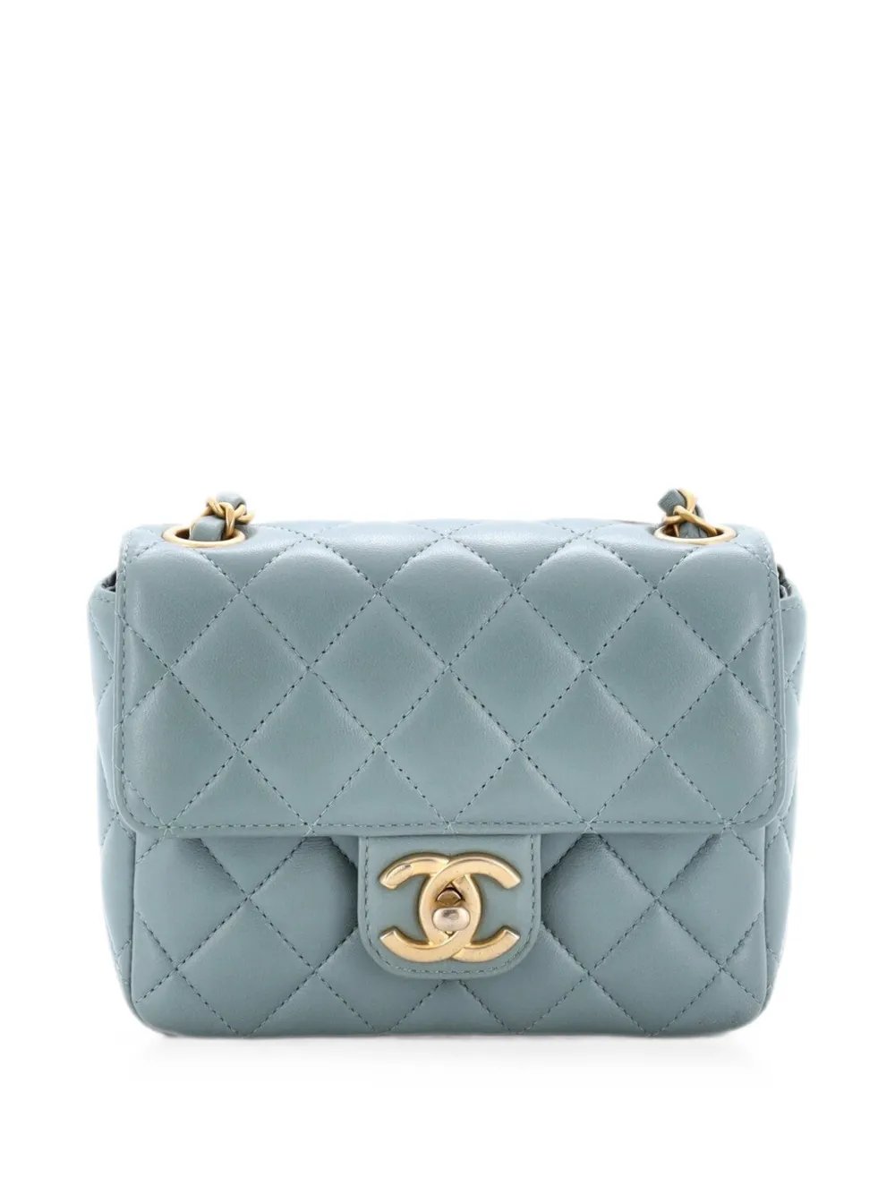 Casino Royale Charms Square Flap Bag Quilted Lambskin with Enamel Mini shoulder bag