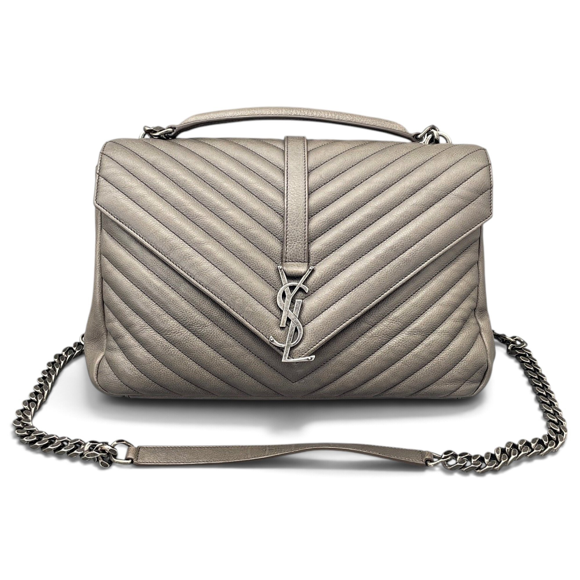 Envelope leather handbag