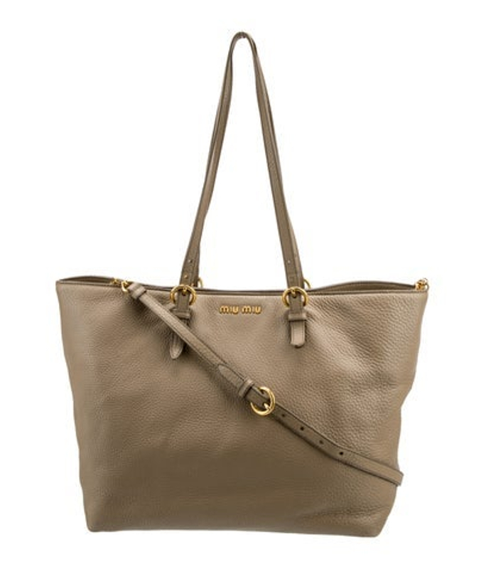 Miu Miu Miu Leather Tote