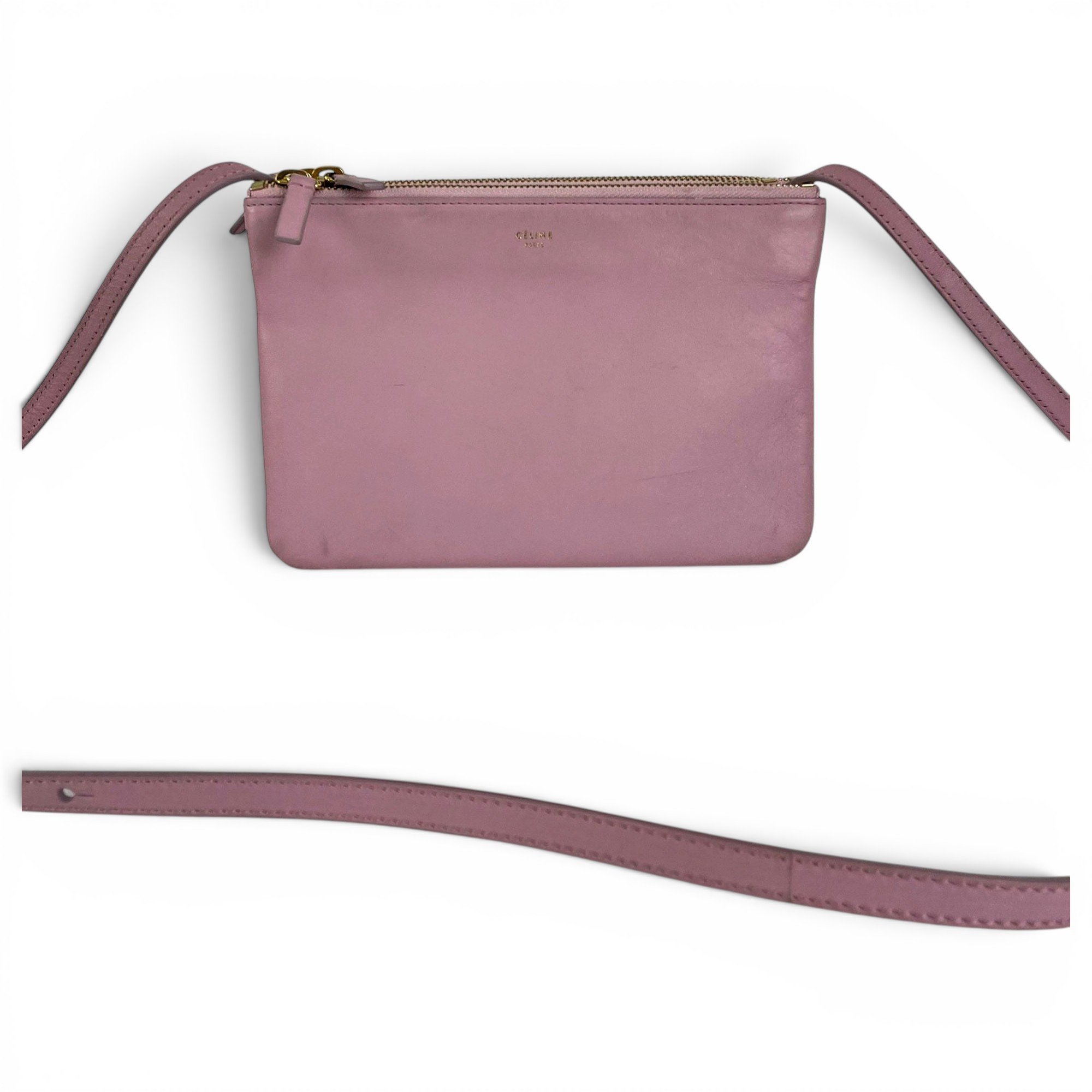 Trio leather crossbody bag