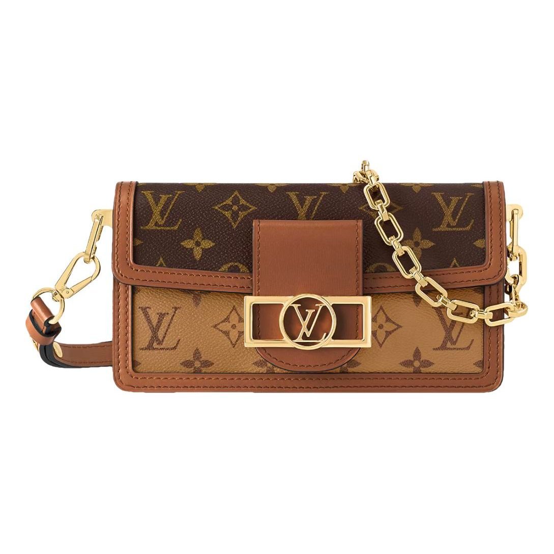 Dauphine pony-style calfskin crossbody bag