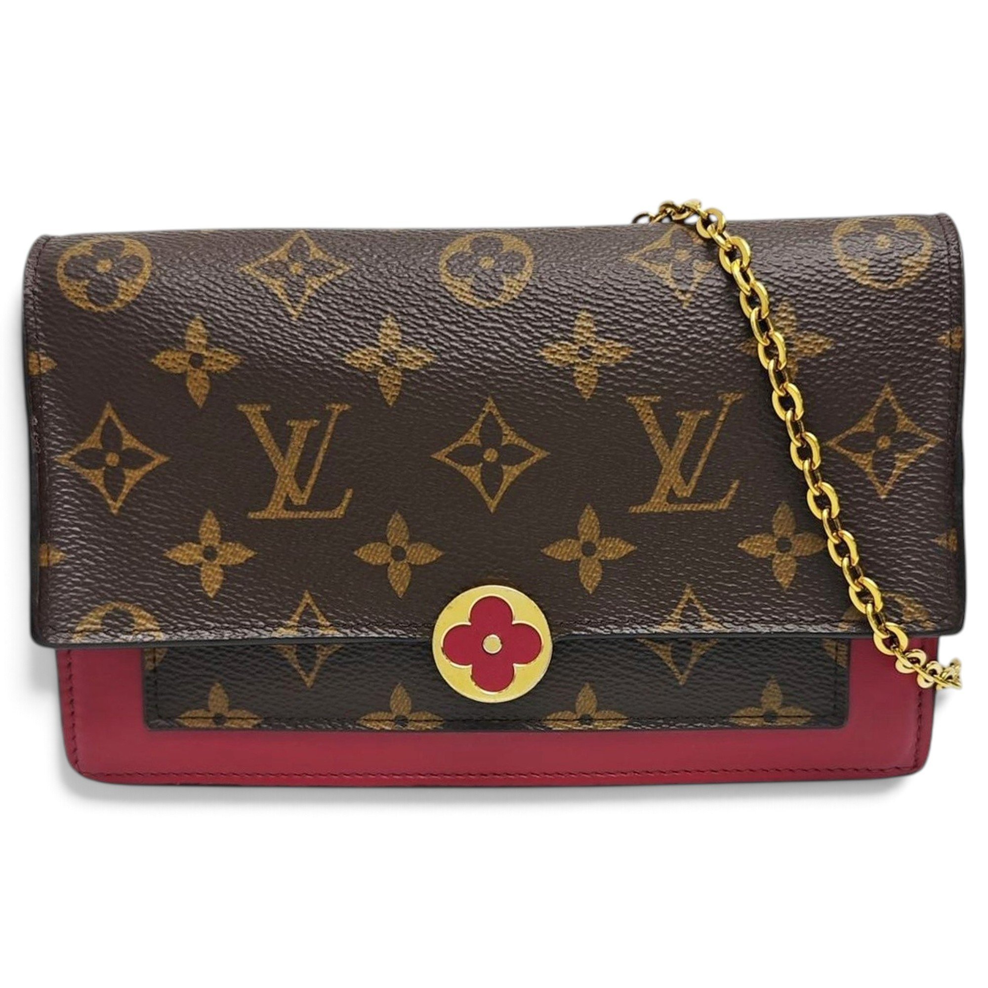 Chaîne Flore leather handbag