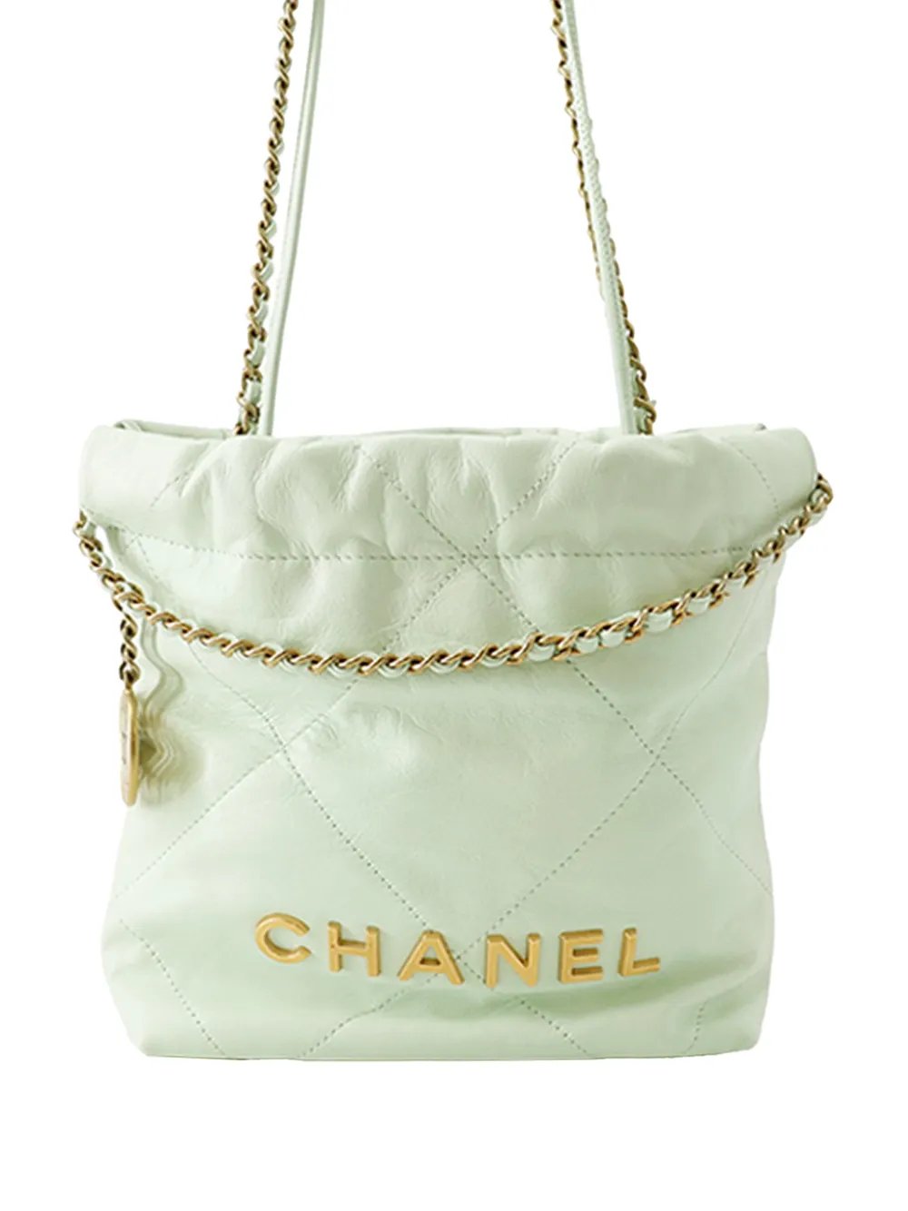 2021-2026 Mini Shiny Calfskin 22 Handbag hobo bag