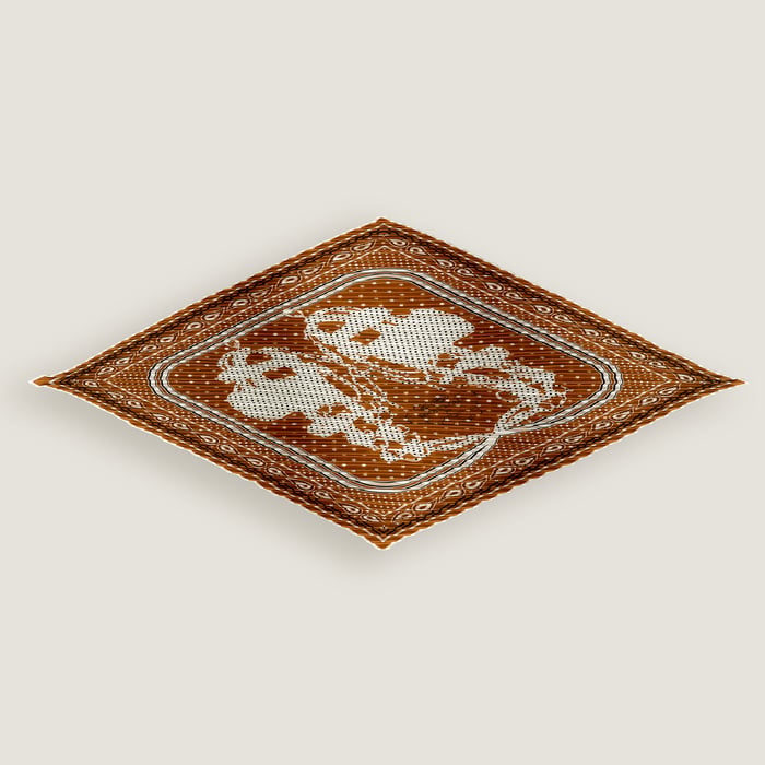 Alezan Brides De Gala Pleated Bandana 55