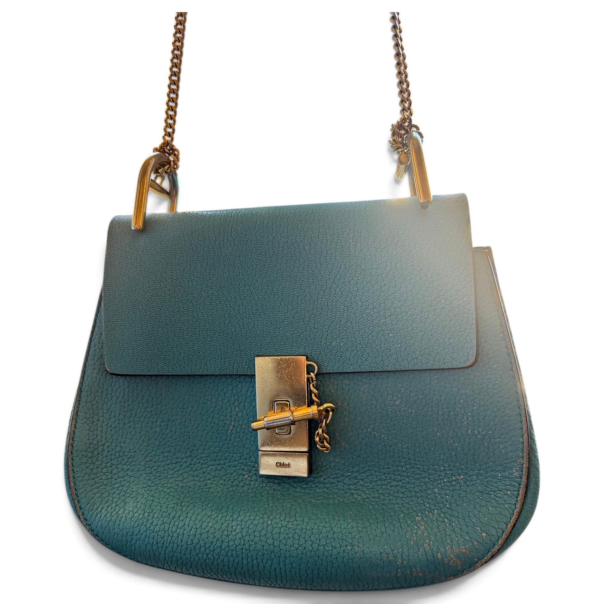 Drew leather handbag